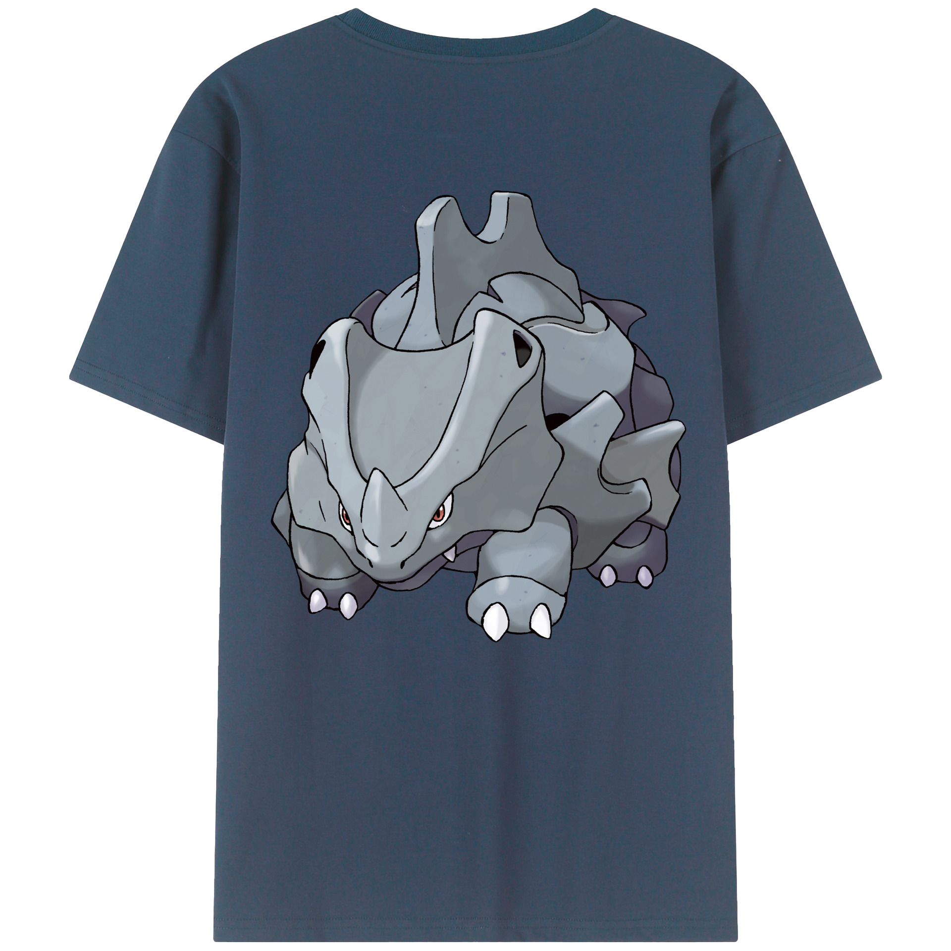 （画像用） ポケットモンスター Pokémon 綿100％ メンズ半袖Tシャツ（バックプリント） 通気性