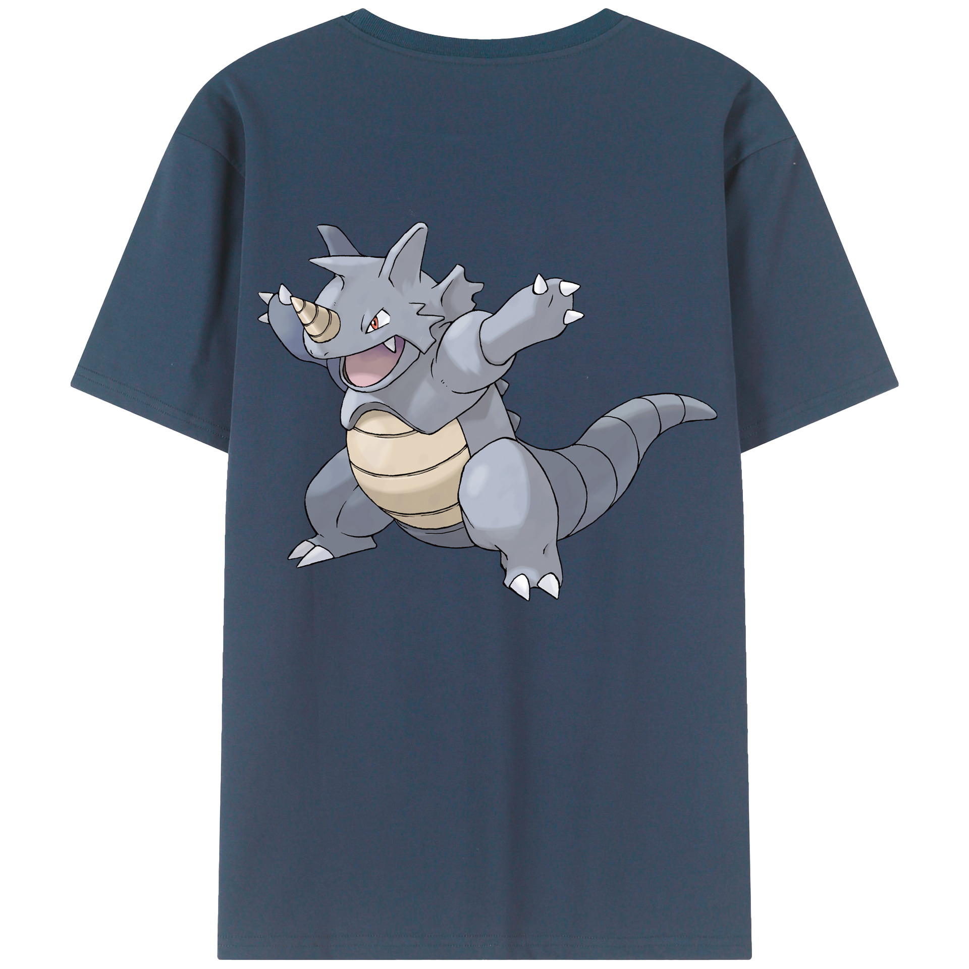 （画像用） ポケットモンスター Pokémon 綿100％ メンズ半袖Tシャツ（バックプリント） 通気性