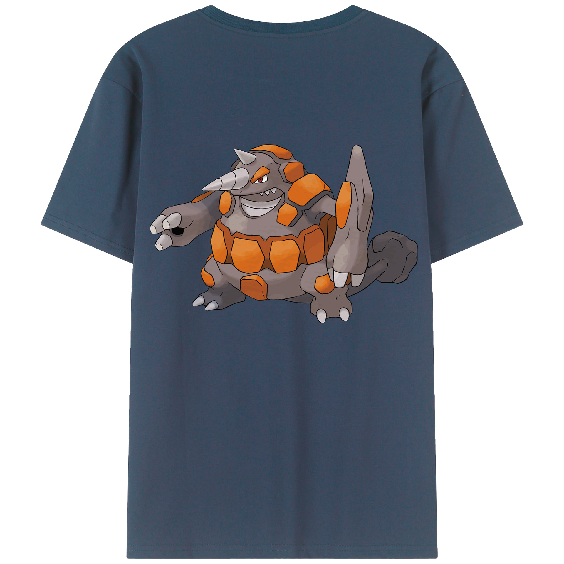 （画像用） ポケットモンスター Pokémon 綿100％ メンズ半袖Tシャツ（バックプリント） 通気性