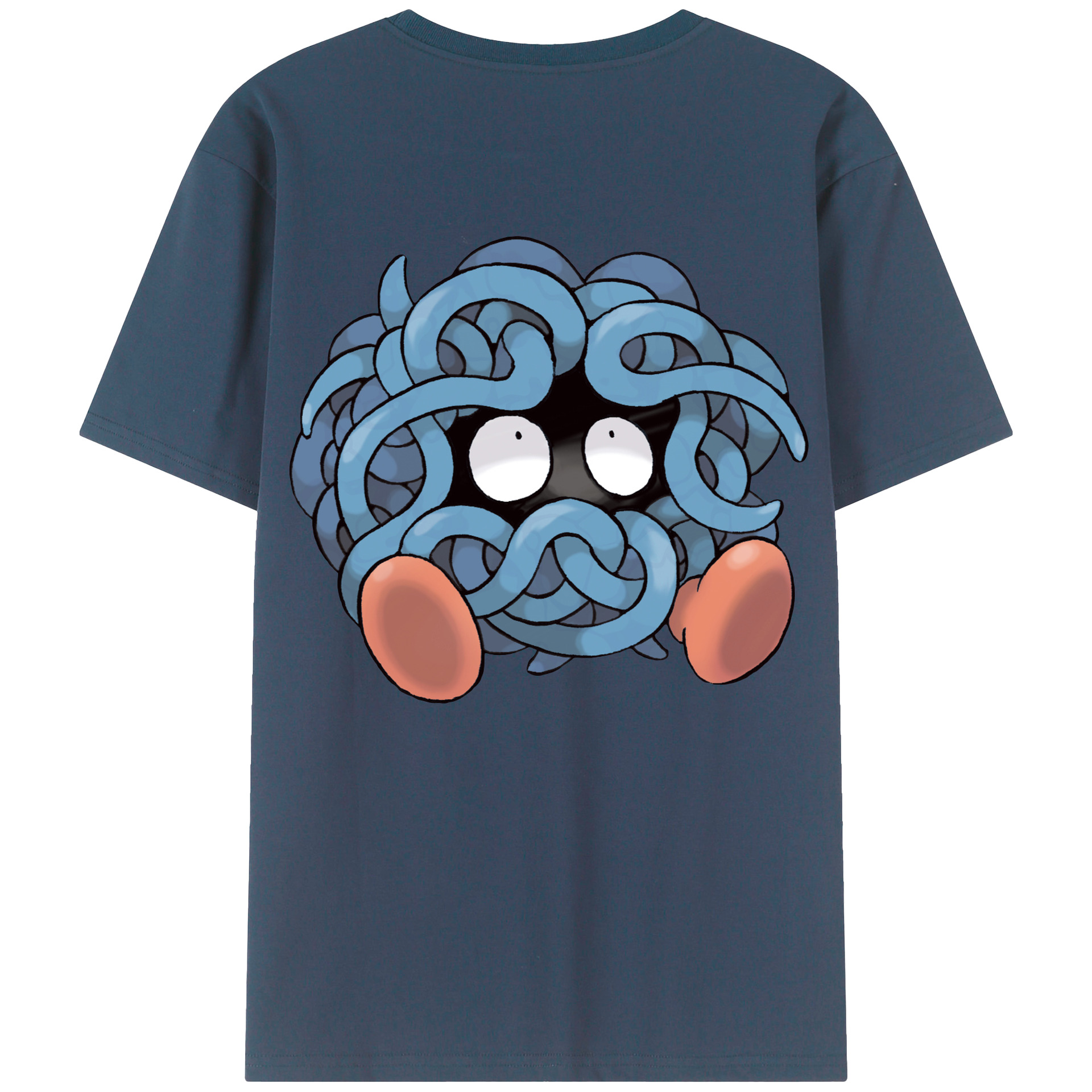 （画像用） ポケットモンスター Pokémon 綿100％ メンズ半袖Tシャツ（バックプリント） 通気性