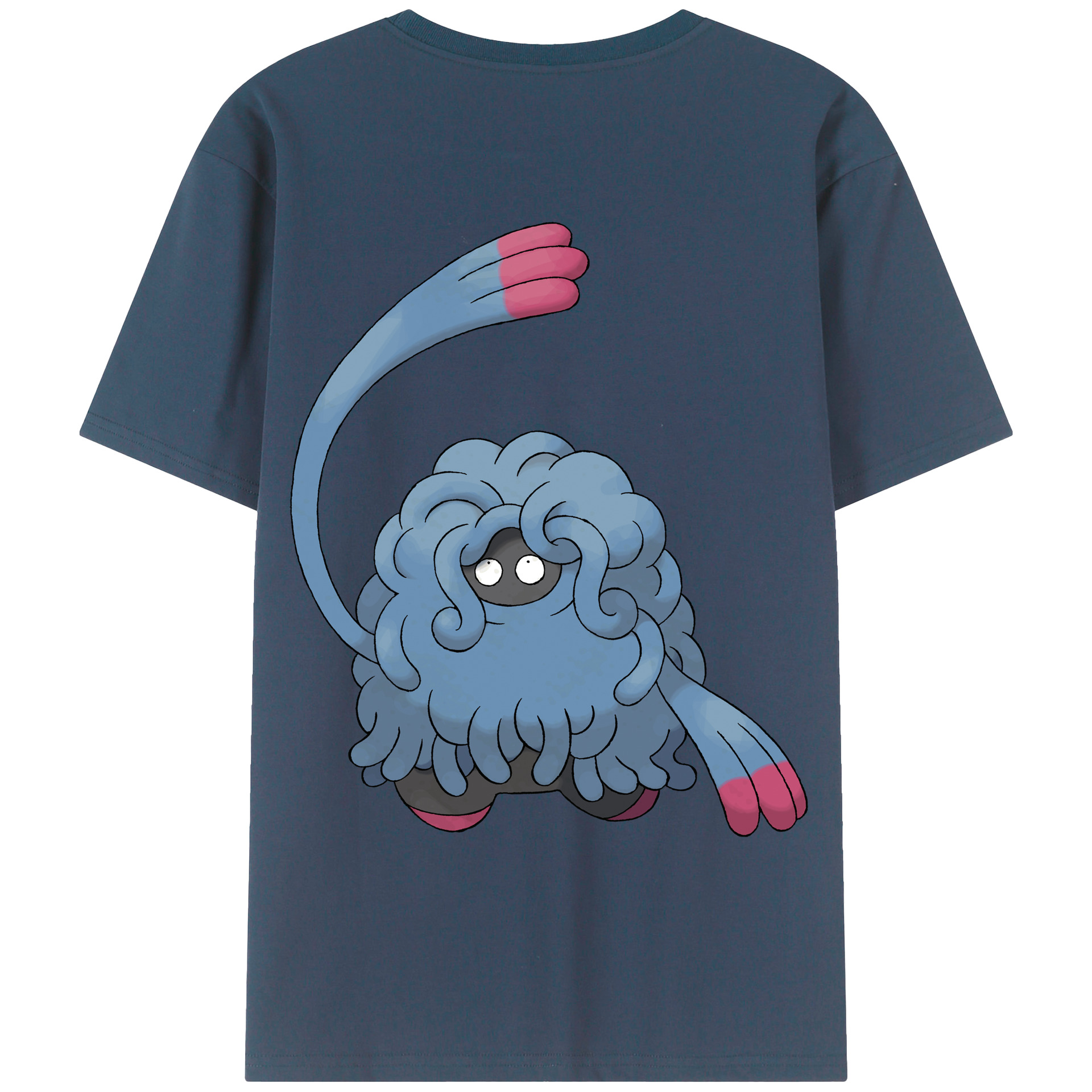 （画像用） ポケットモンスター Pokémon 綿100％ メンズ半袖Tシャツ（バックプリント） 通気性