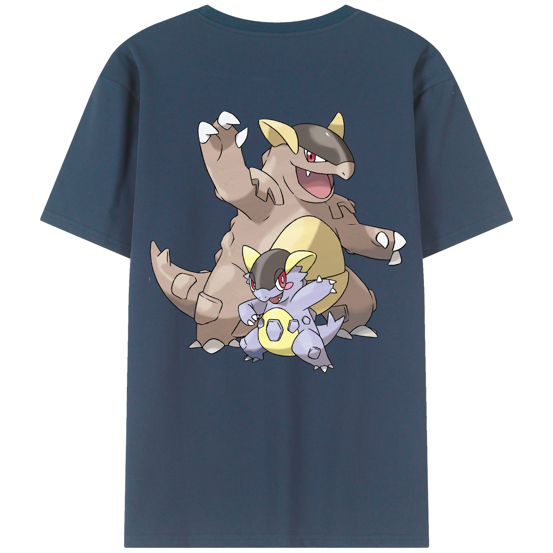 （画像用） ポケットモンスター Pokémon 綿100％ メンズ半袖Tシャツ（バックプリント） 通気性