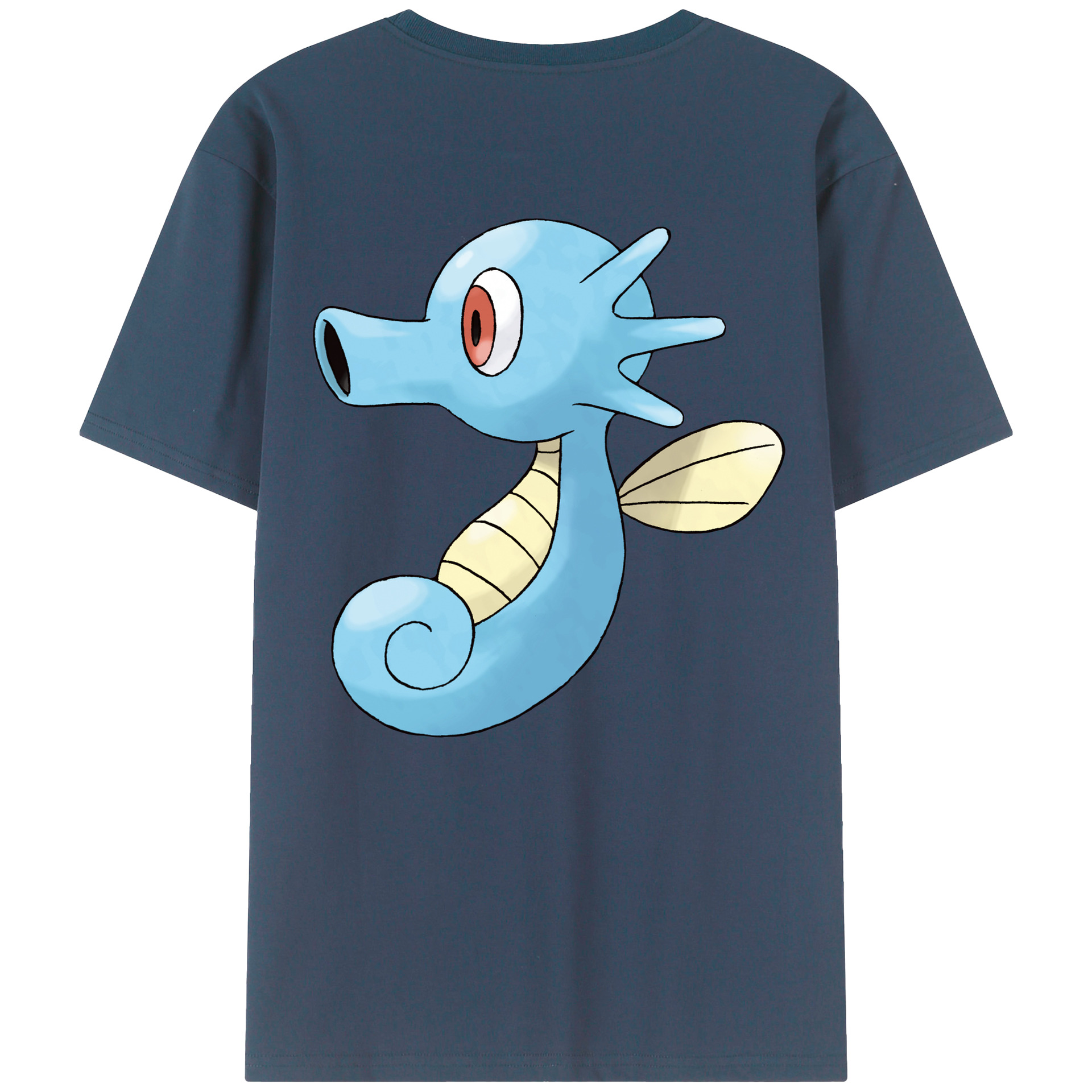 （画像用） ポケットモンスター Pokémon 綿100％ メンズ半袖Tシャツ（バックプリント） 通気性