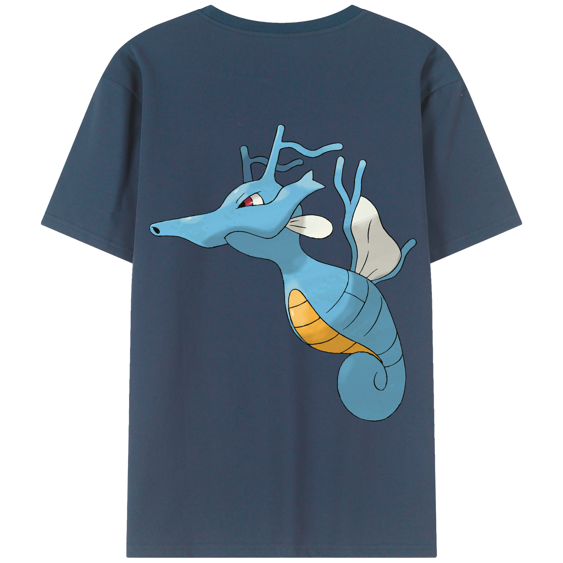 （画像用） ポケットモンスター Pokémon 綿100％ メンズ半袖Tシャツ（バックプリント） 通気性