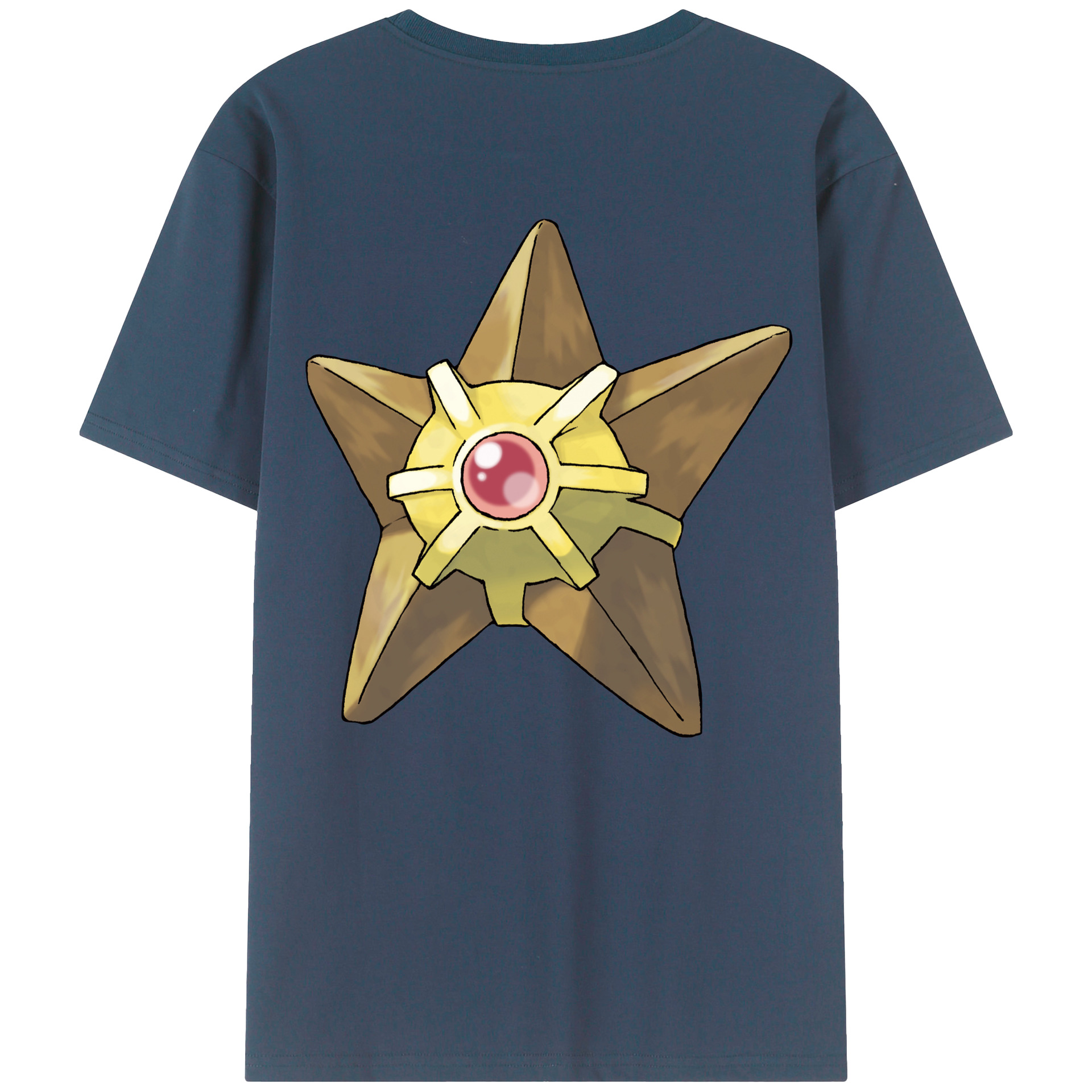 （画像用） ポケットモンスター Pokémon 綿100％ メンズ半袖Tシャツ（バックプリント） 通気性