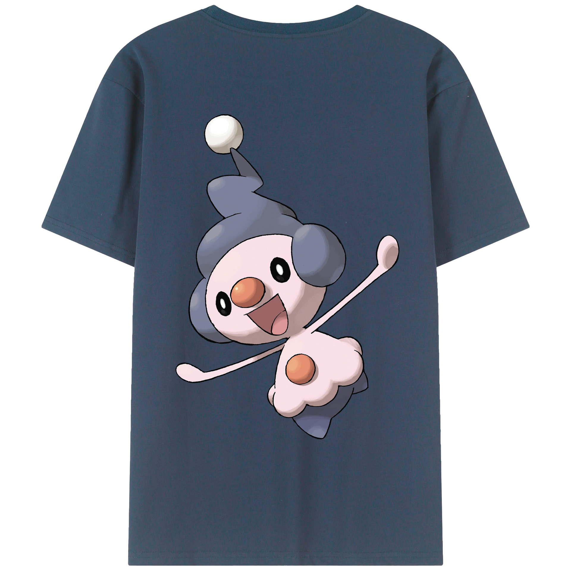 （画像用） ポケットモンスター Pokémon 綿100％ メンズ半袖Tシャツ（バックプリント） 通気性