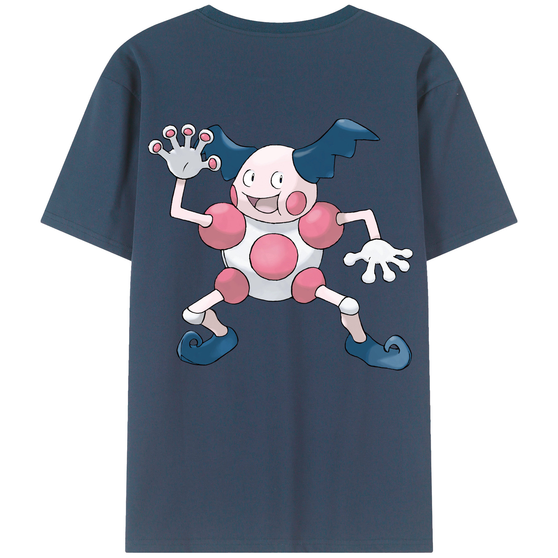 （画像用） ポケットモンスター Pokémon 綿100％ メンズ半袖Tシャツ（バックプリント） 通気性