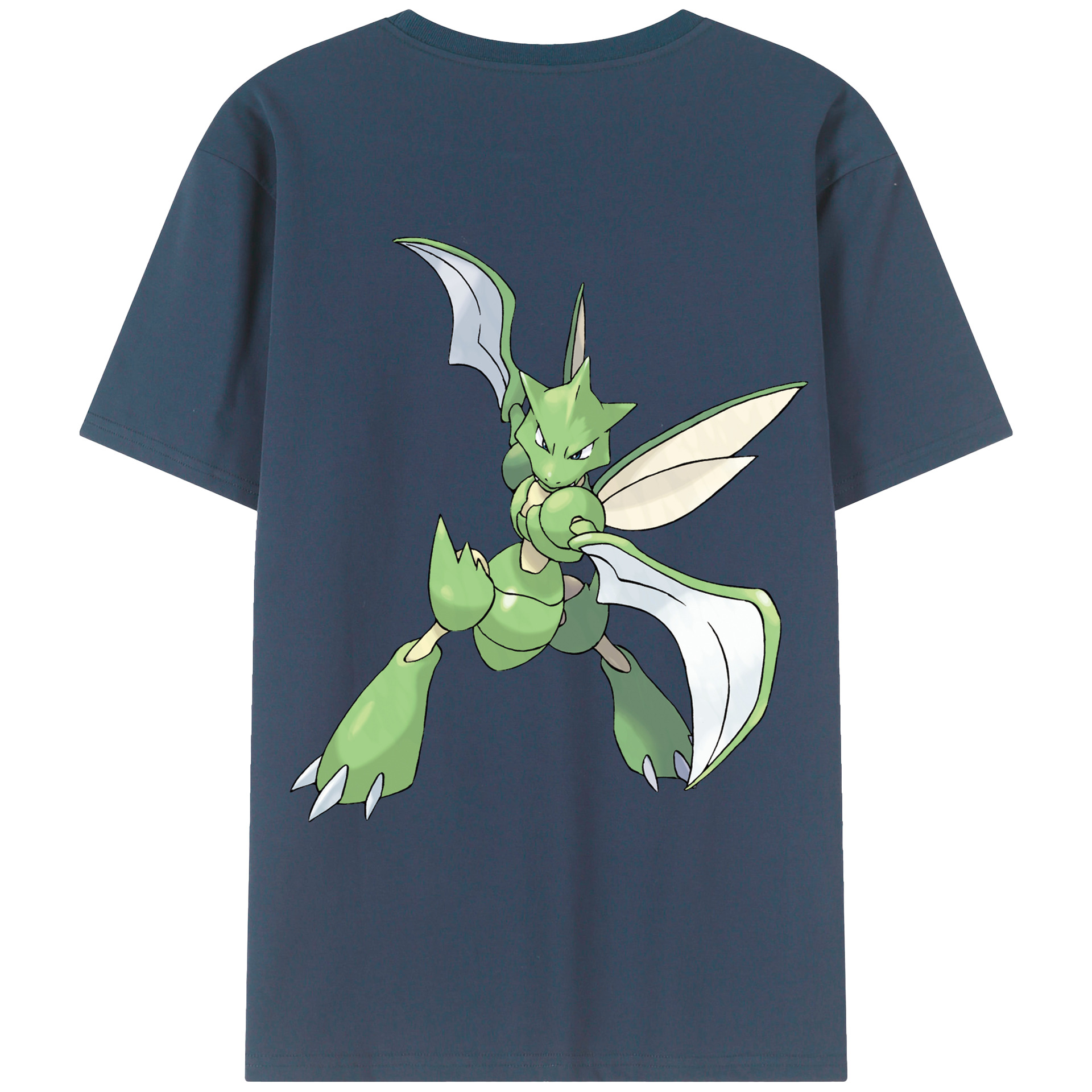 （画像用） ポケットモンスター Pokémon 綿100％ メンズ半袖Tシャツ（バックプリント） 通気性