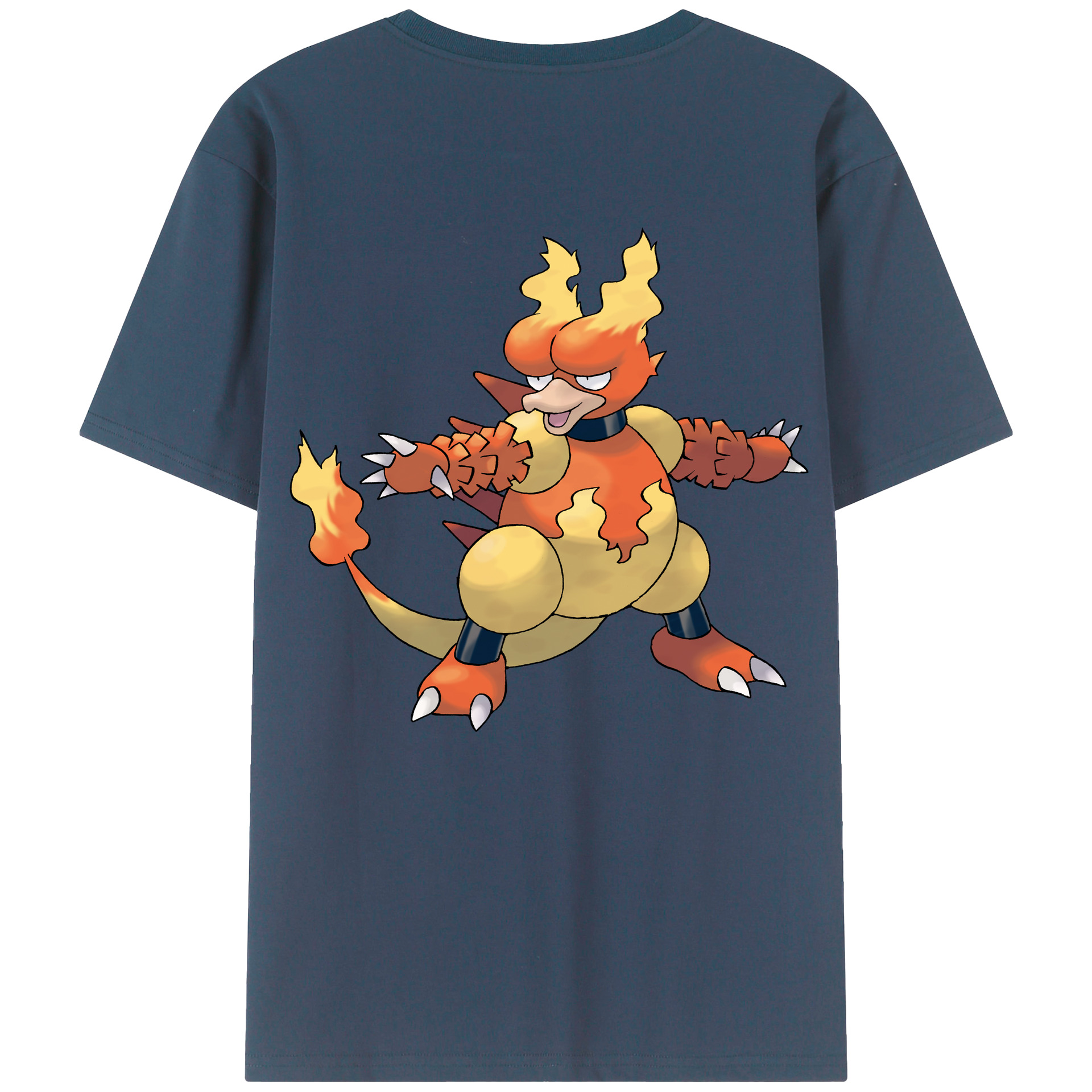（画像用） ポケットモンスター Pokémon 綿100％ メンズ半袖Tシャツ（バックプリント） 通気性