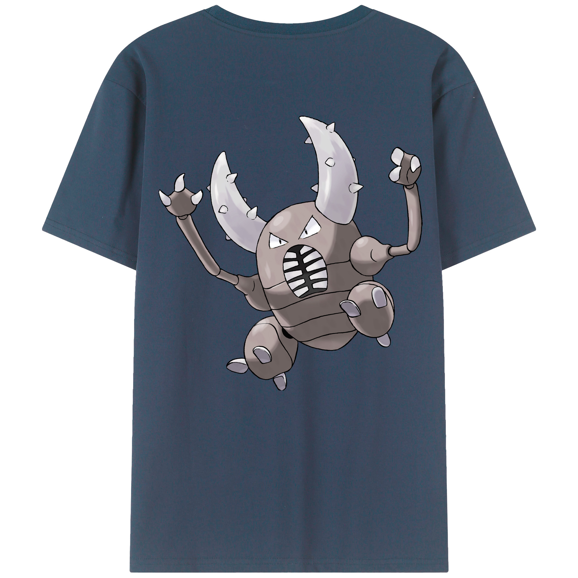 （画像用） ポケットモンスター Pokémon 綿100％ メンズ半袖Tシャツ（バックプリント） 通気性