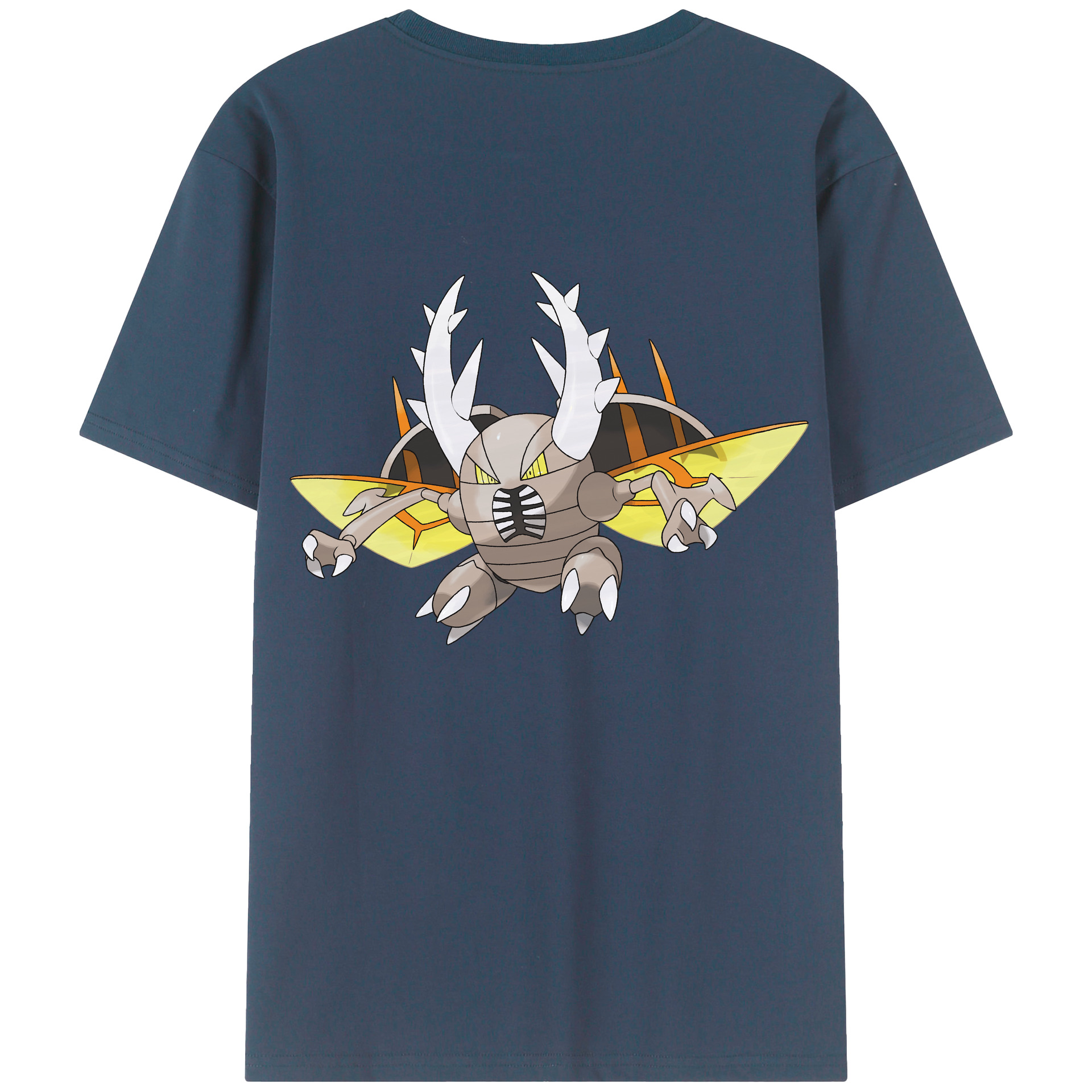 （画像用） ポケットモンスター Pokémon 綿100％ メンズ半袖Tシャツ（バックプリント） 通気性