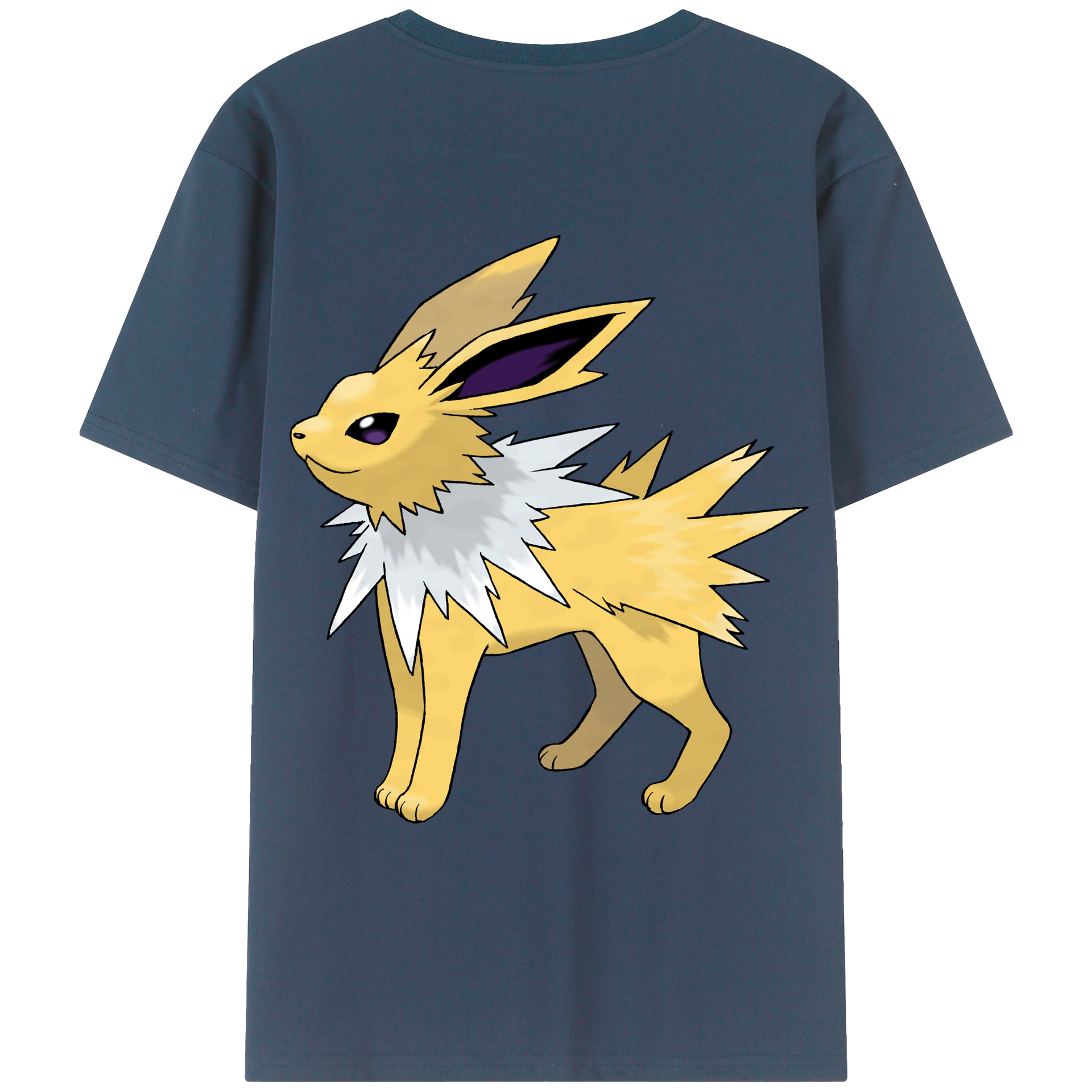 （画像用） ポケットモンスター Pokémon 綿100％ メンズ半袖Tシャツ（バックプリント） 通気性