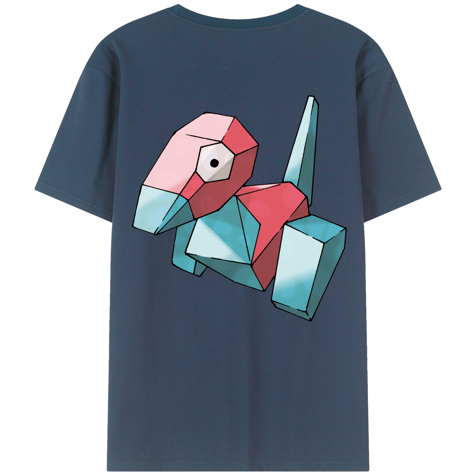 （画像用） ポケットモンスター Pokémon 綿100％ メンズ半袖Tシャツ（バックプリント） 通気性