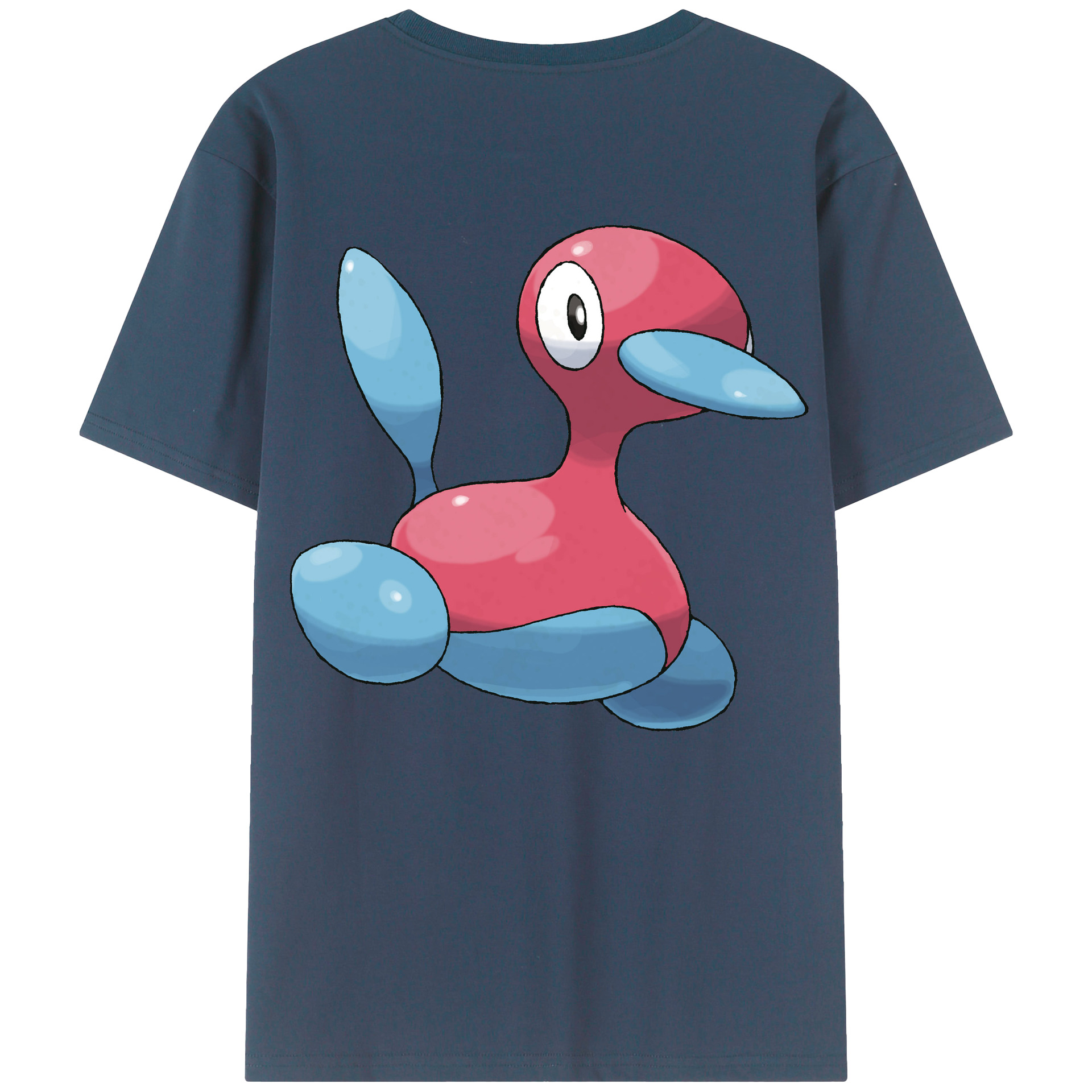 （画像用） ポケットモンスター Pokémon 綿100％ メンズ半袖Tシャツ（バックプリント） 通気性