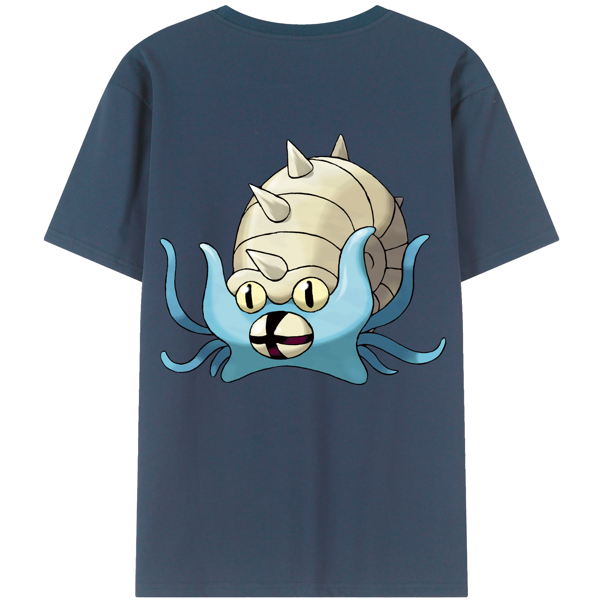 （画像用） ポケットモンスター Pokémon 綿100％ メンズ半袖Tシャツ（バックプリント） 通気性