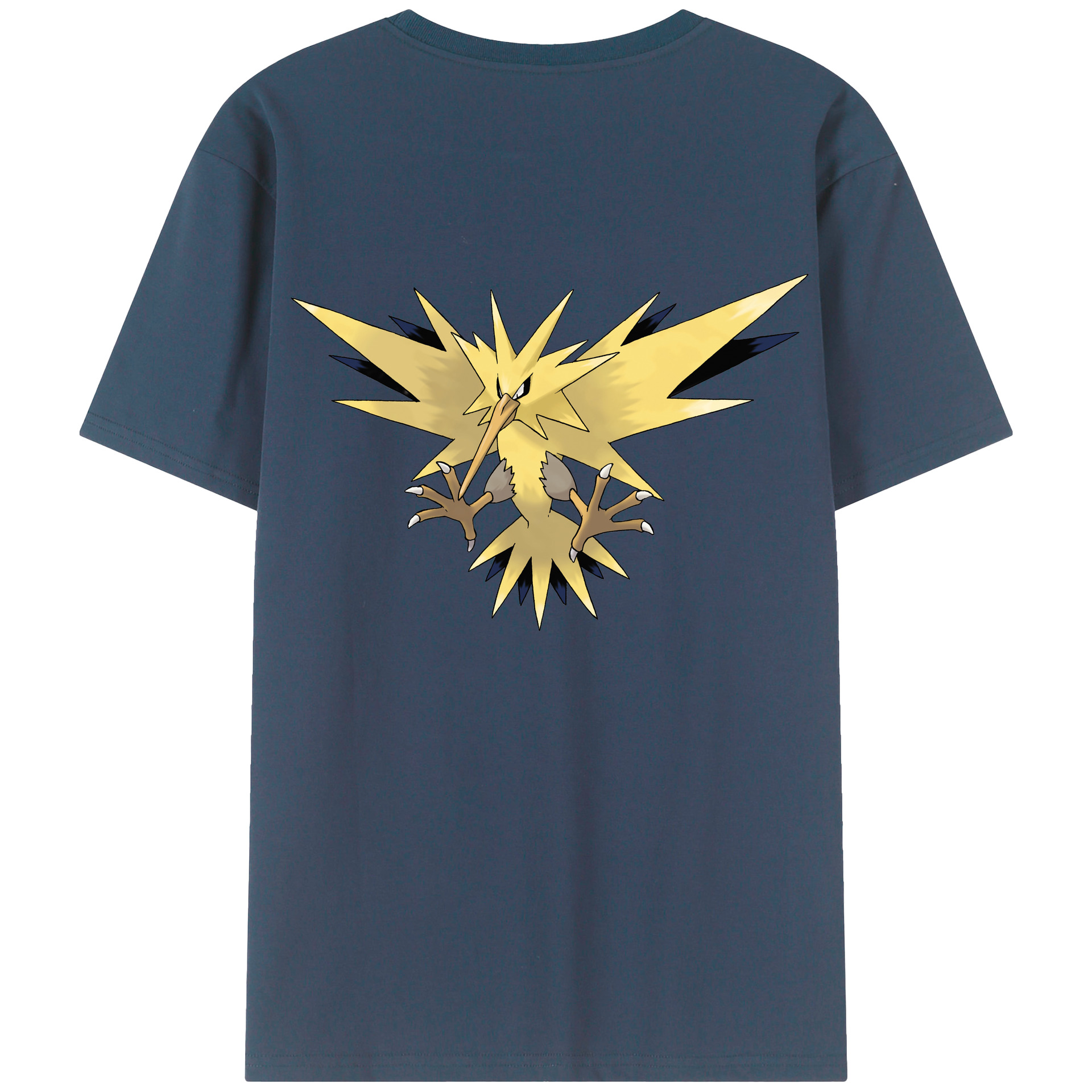 （画像用） ポケットモンスター Pokémon 綿100％ メンズ半袖Tシャツ（バックプリント） 通気性