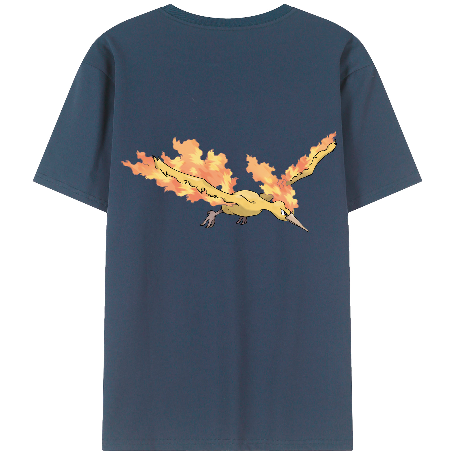 （画像用） ポケットモンスター Pokémon 綿100％ メンズ半袖Tシャツ（バックプリント） 通気性
