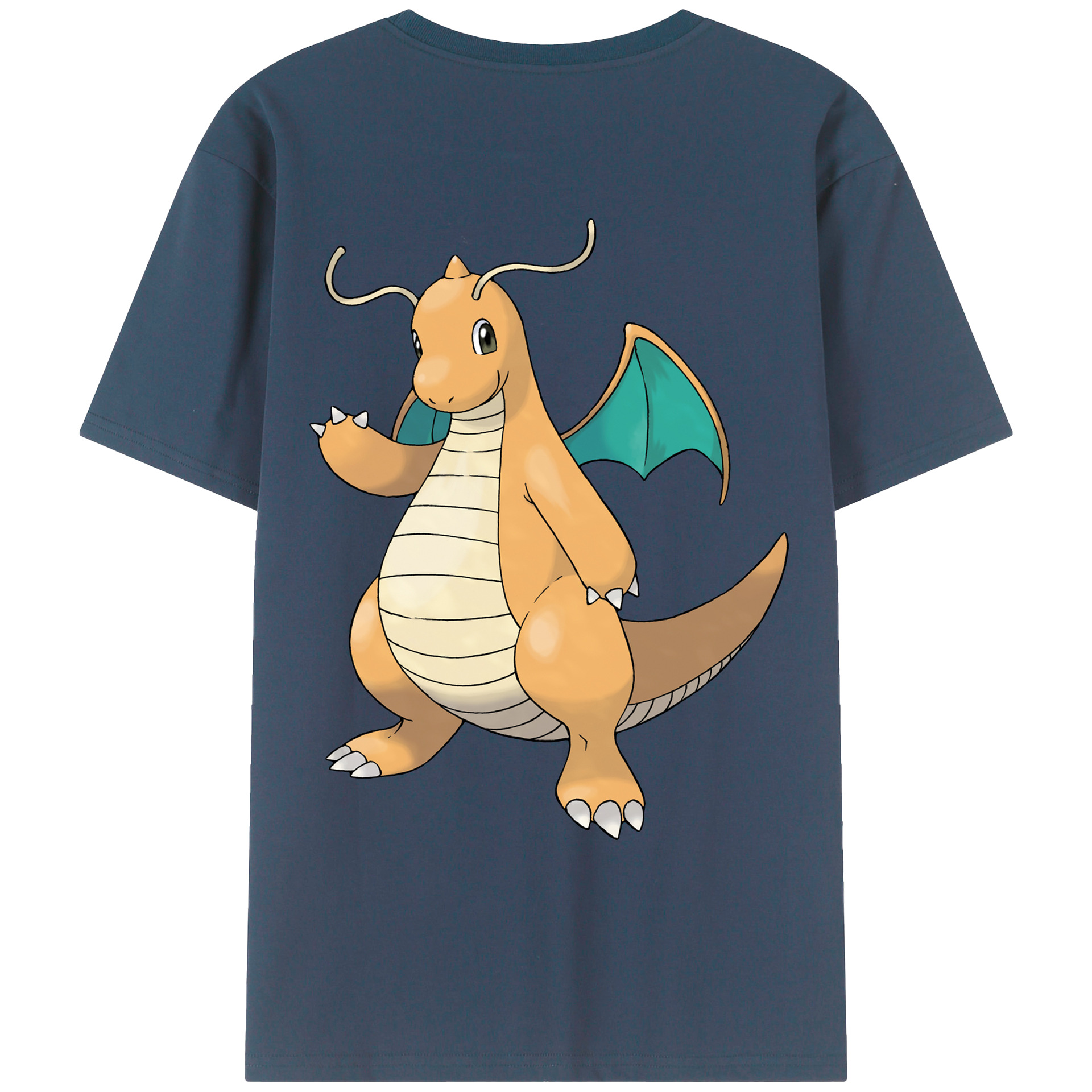 （画像用） ポケットモンスター Pokémon 綿100％ メンズ半袖Tシャツ（バックプリント） 通気性