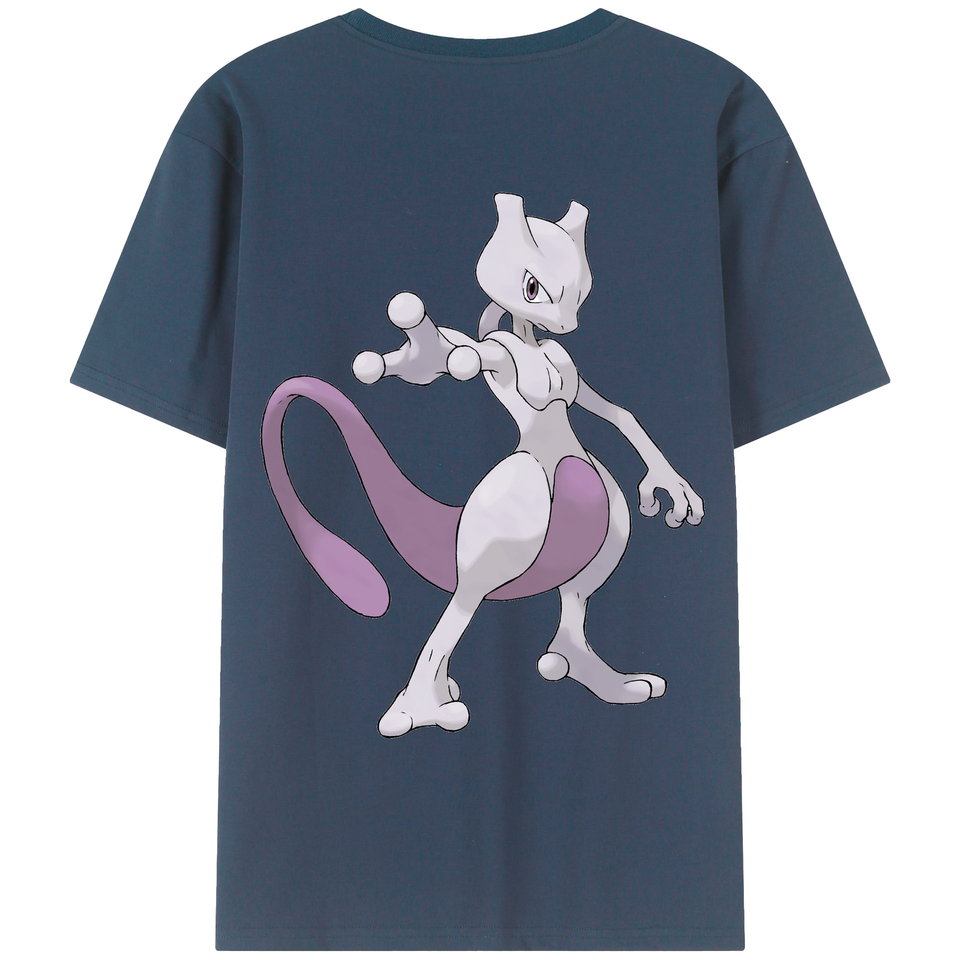 （画像用） ポケットモンスター Pokémon 綿100％ メンズ半袖Tシャツ（バックプリント） 通気性