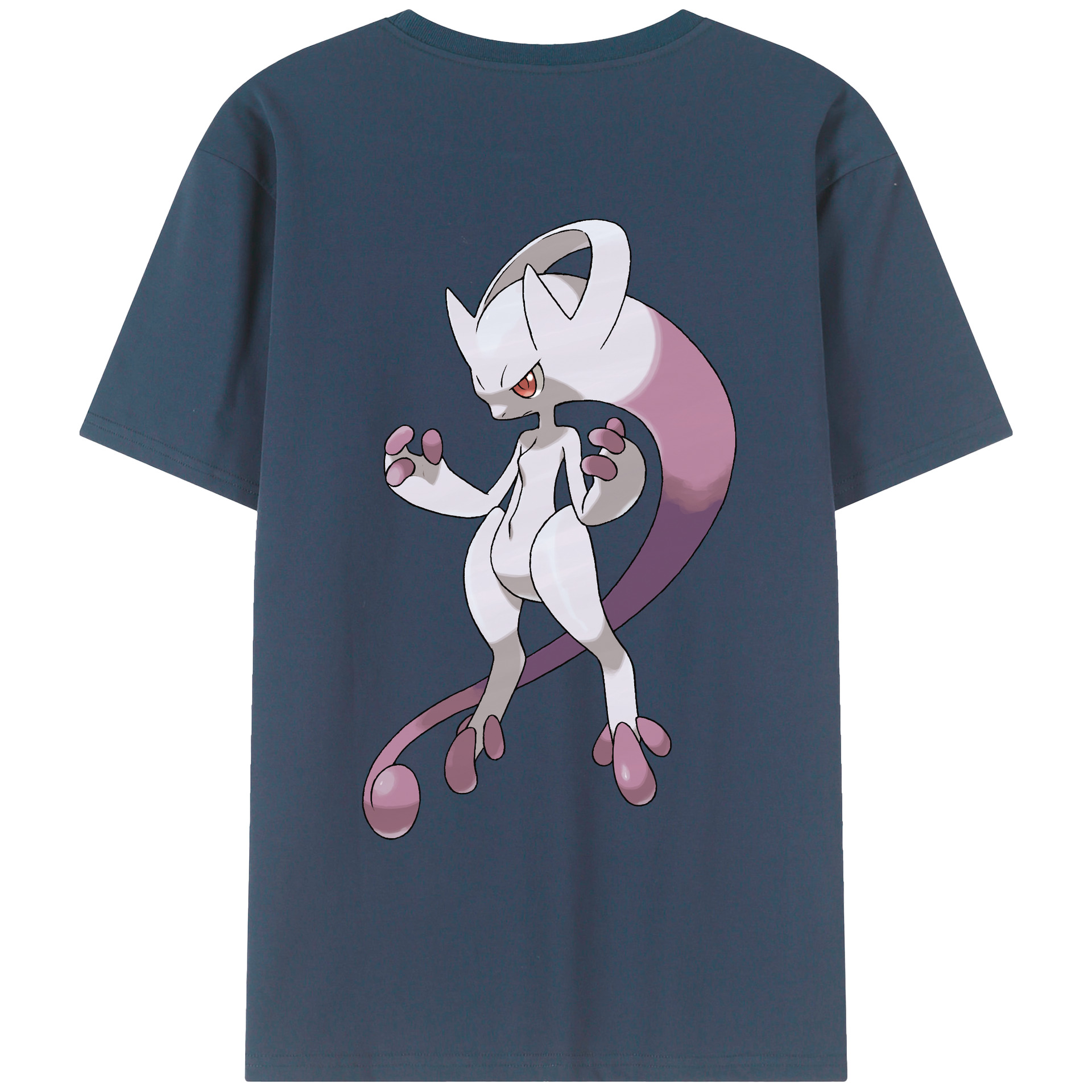 （画像用） ポケットモンスター Pokémon 綿100％ メンズ半袖Tシャツ（バックプリント） 通気性