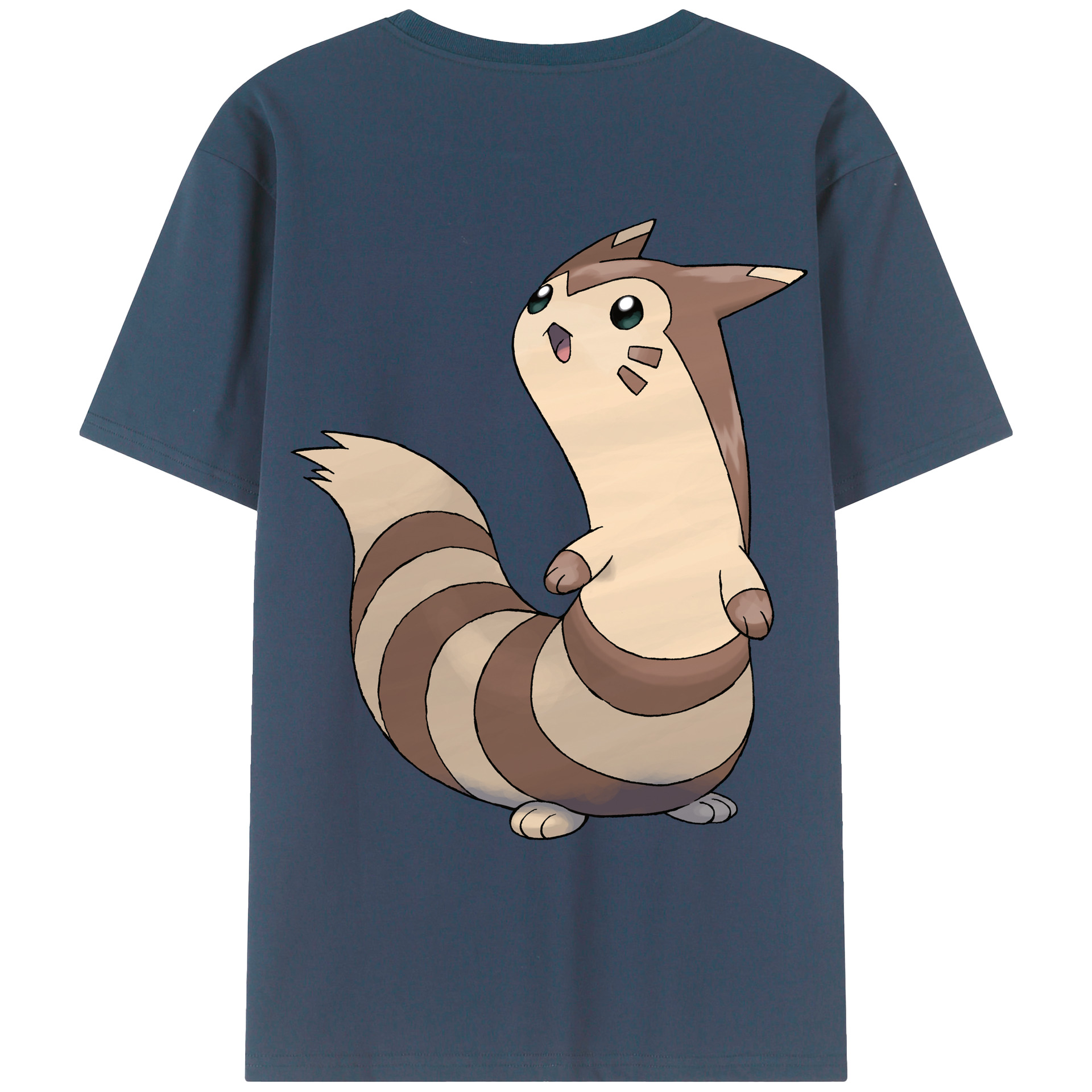 （画像用） ポケットモンスター Pokémon 綿100％ メンズ半袖Tシャツ（バックプリント） 通気性