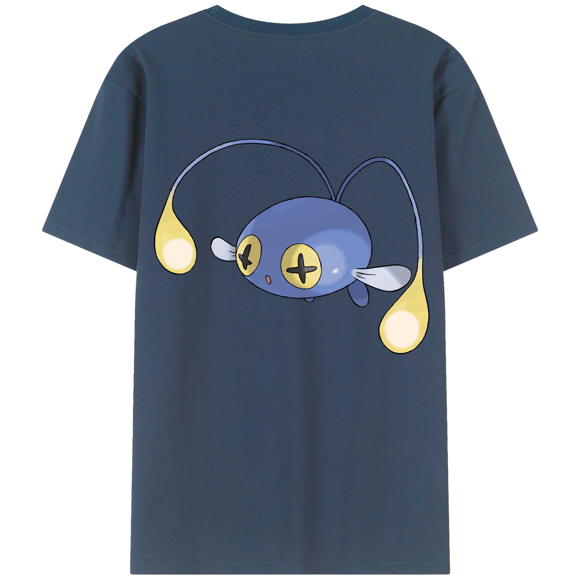 （画像用） ポケットモンスター Pokémon 綿100％ メンズ半袖Tシャツ（バックプリント） 通気性