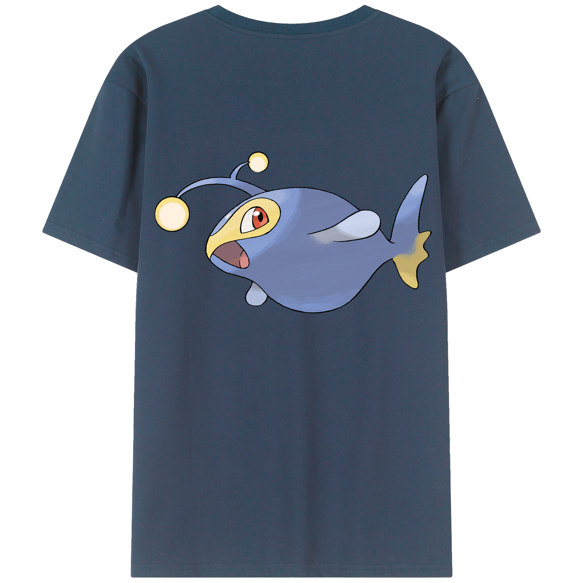 （画像用） ポケットモンスター Pokémon 綿100％ メンズ半袖Tシャツ（バックプリント） 通気性