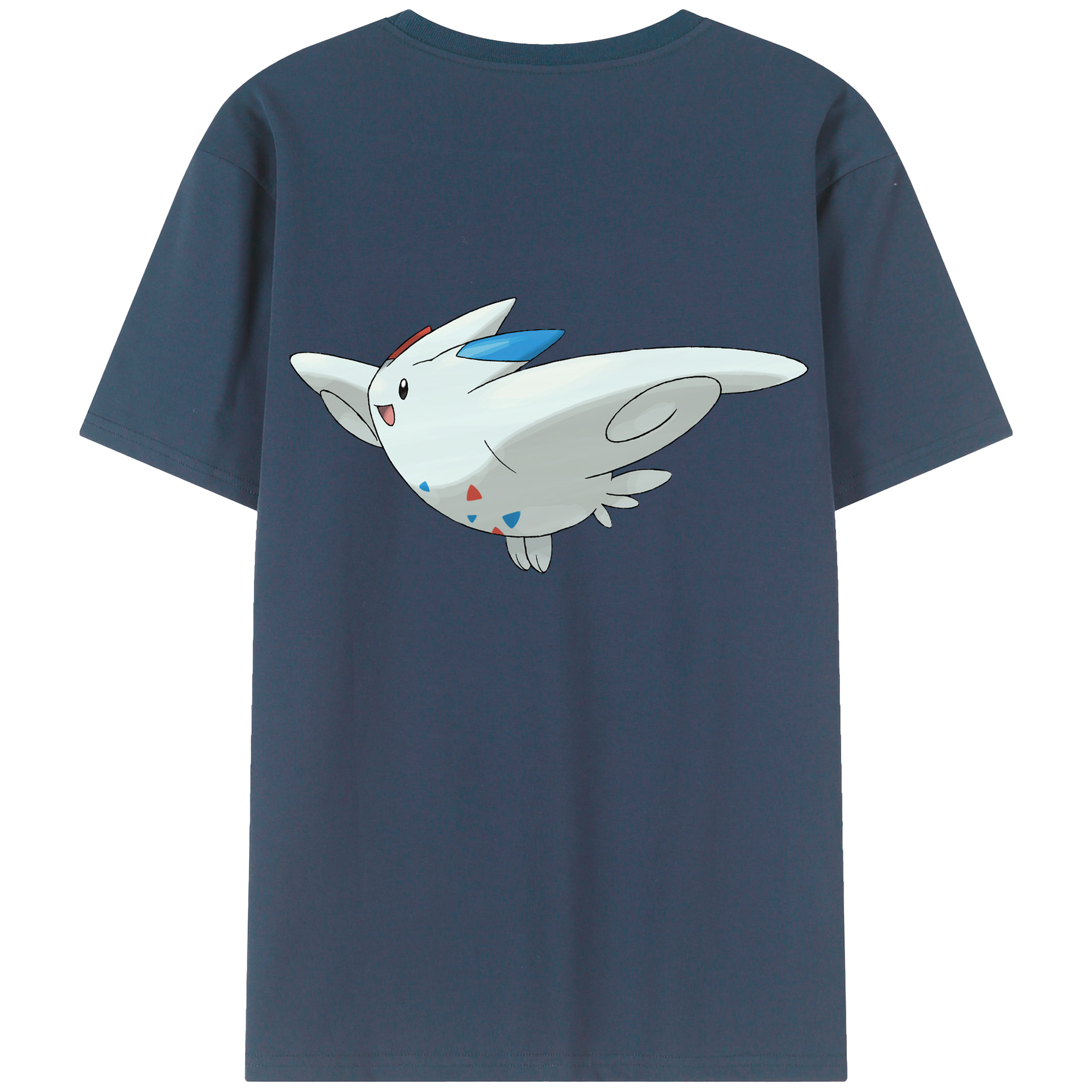 （画像用） ポケットモンスター Pokémon 綿100％ メンズ半袖Tシャツ（バックプリント） 通気性