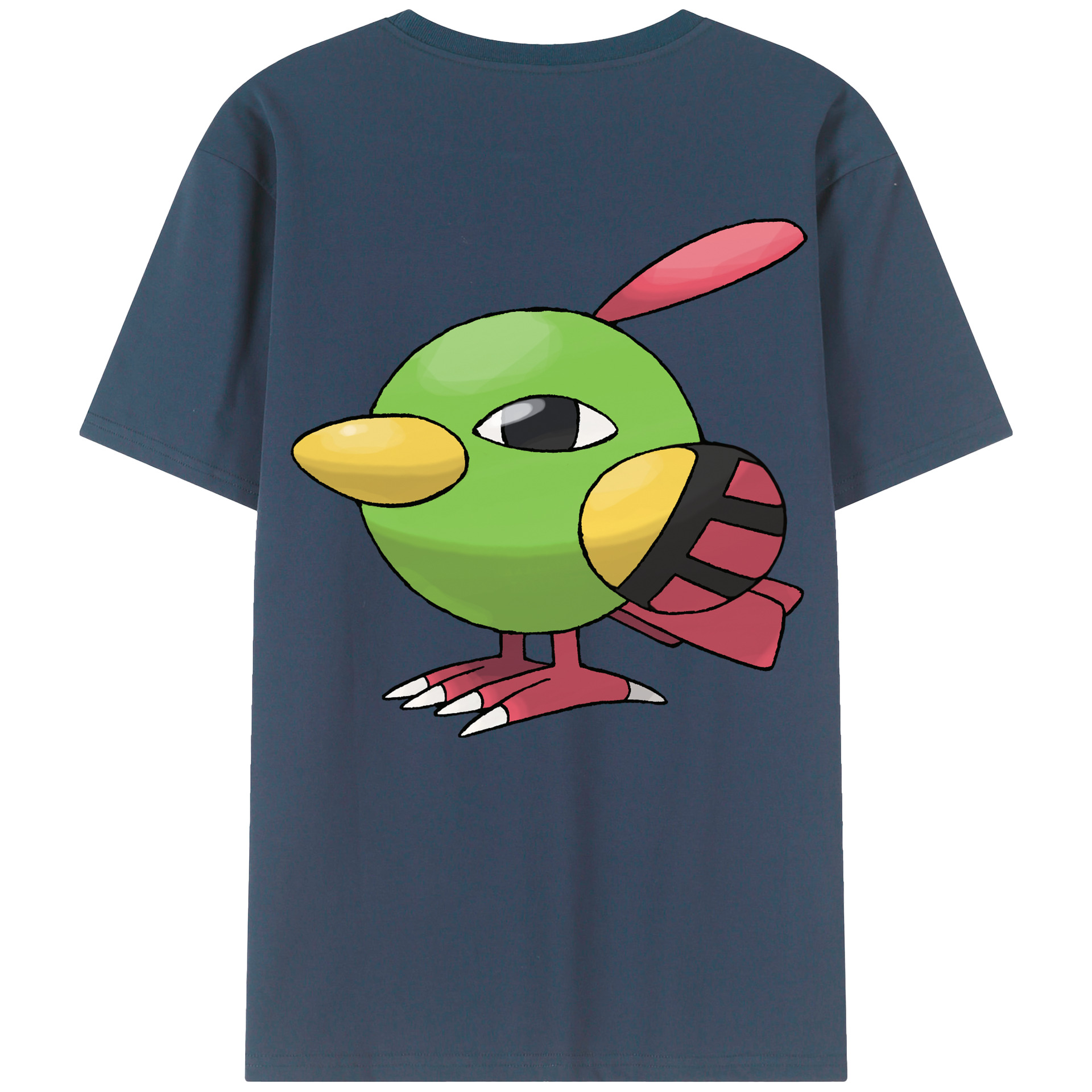 （画像用） ポケットモンスター Pokémon 綿100％ メンズ半袖Tシャツ（バックプリント） 通気性