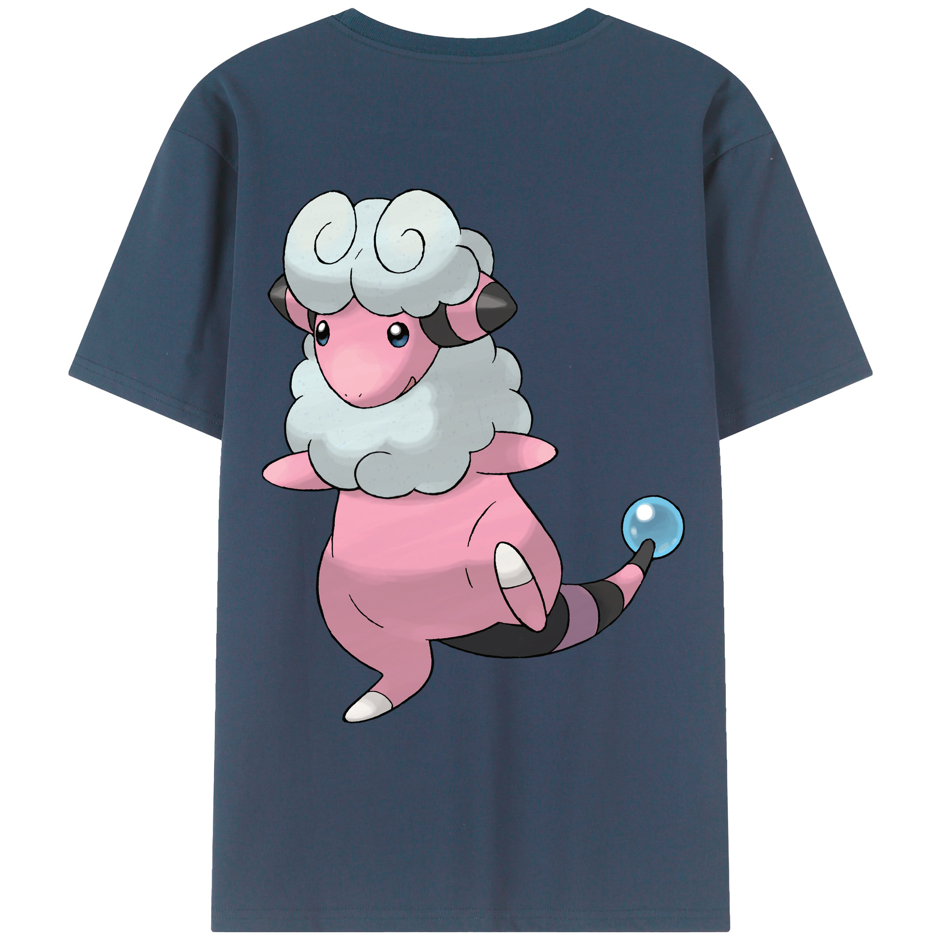 （画像用） ポケットモンスター Pokémon 綿100％ メンズ半袖Tシャツ（バックプリント） 通気性