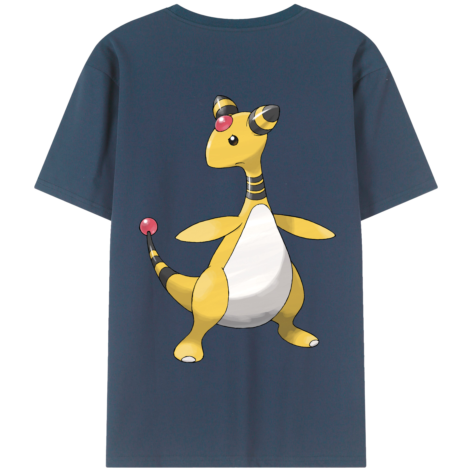 （画像用） ポケットモンスター Pokémon 綿100％ メンズ半袖Tシャツ（バックプリント） 通気性