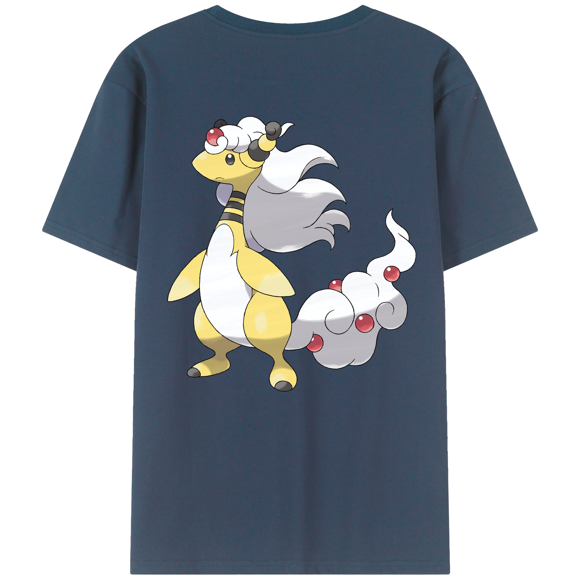 （画像用） ポケットモンスター Pokémon 綿100％ メンズ半袖Tシャツ（バックプリント） 通気性