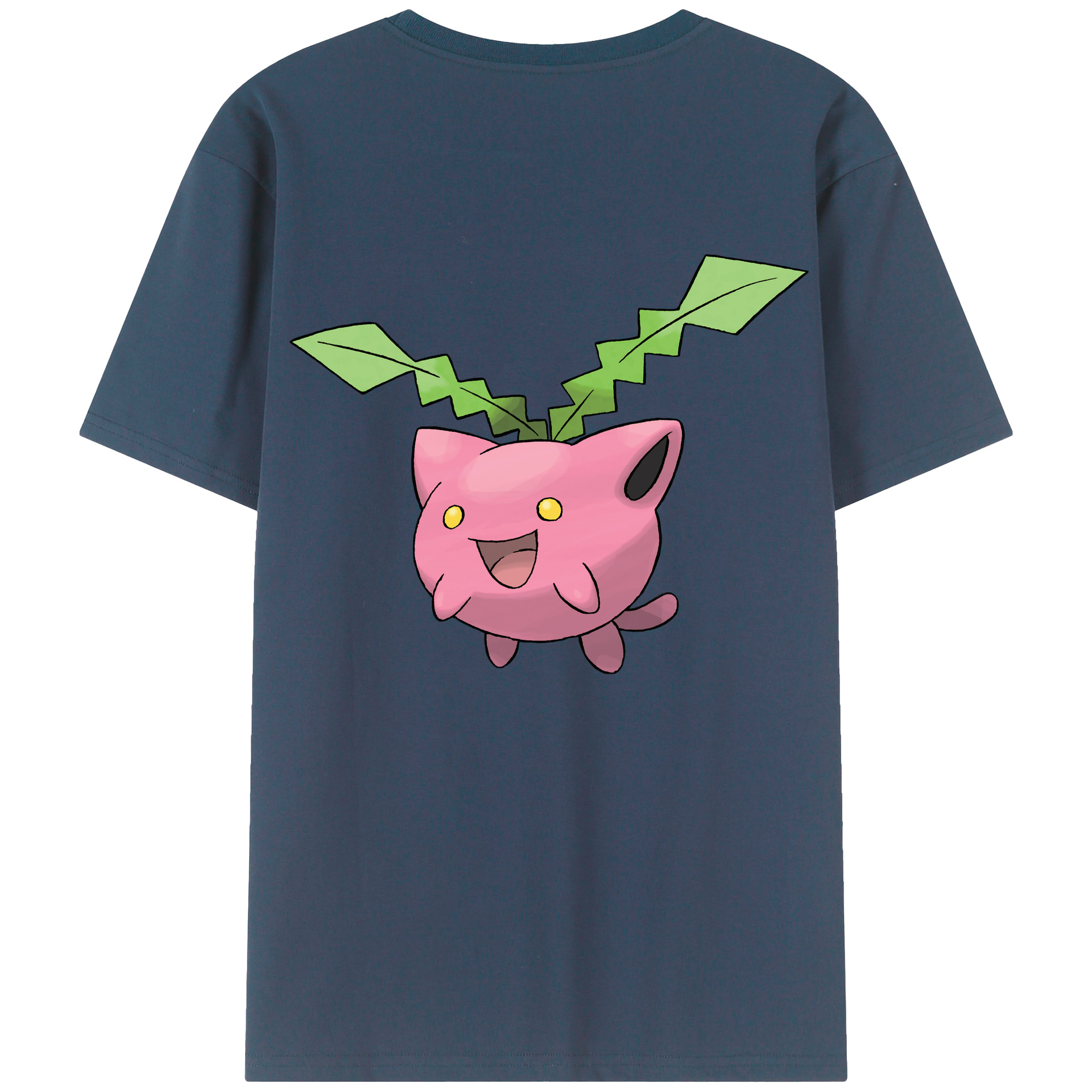 （画像用） ポケットモンスター Pokémon 綿100％ メンズ半袖Tシャツ（バックプリント） 通気性