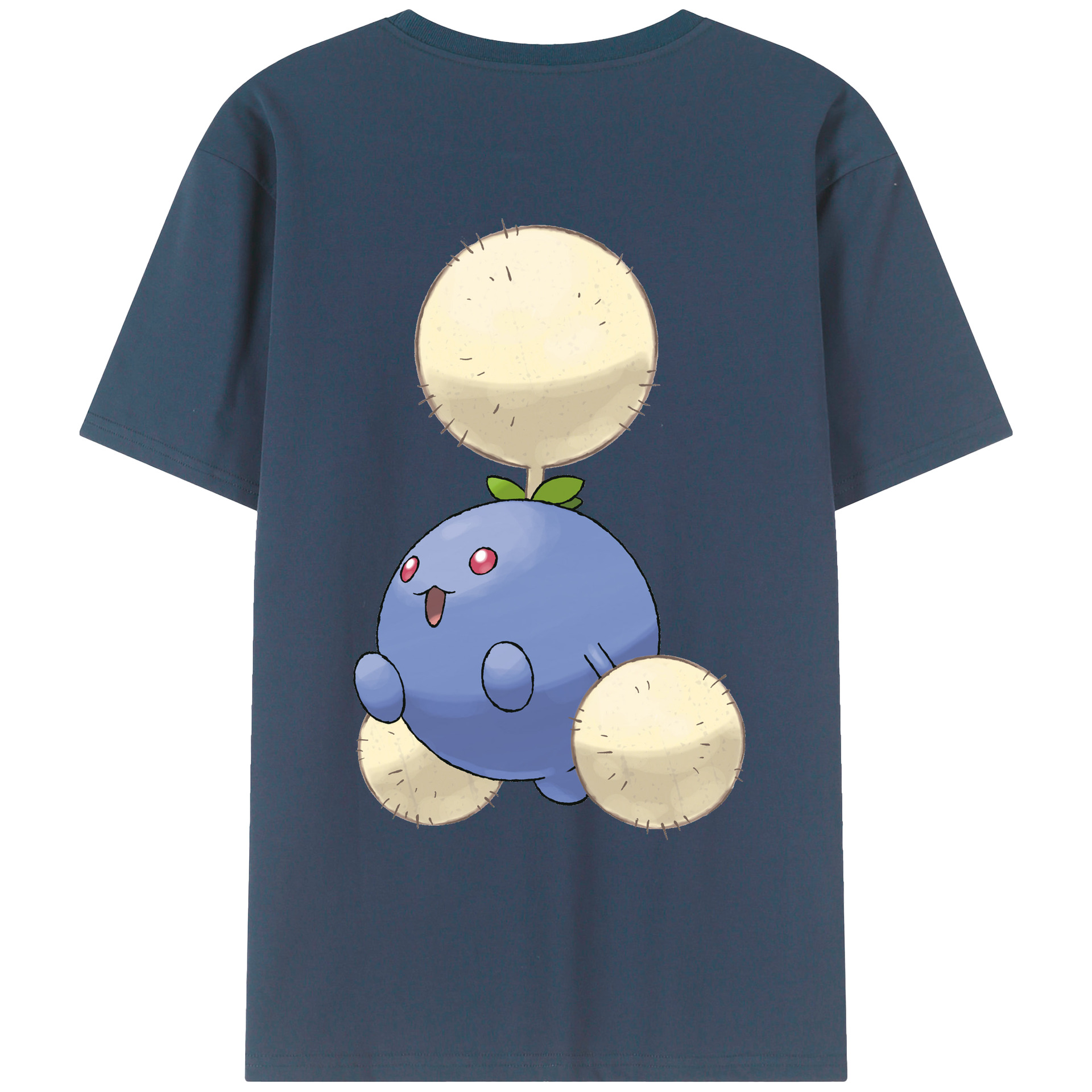 （画像用） ポケットモンスター Pokémon 綿100％ メンズ半袖Tシャツ（バックプリント） 通気性
