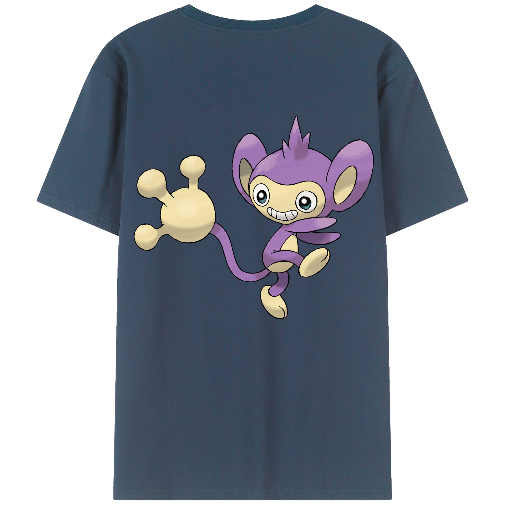 （画像用） ポケットモンスター Pokémon 綿100％ メンズ半袖Tシャツ（バックプリント） 通気性