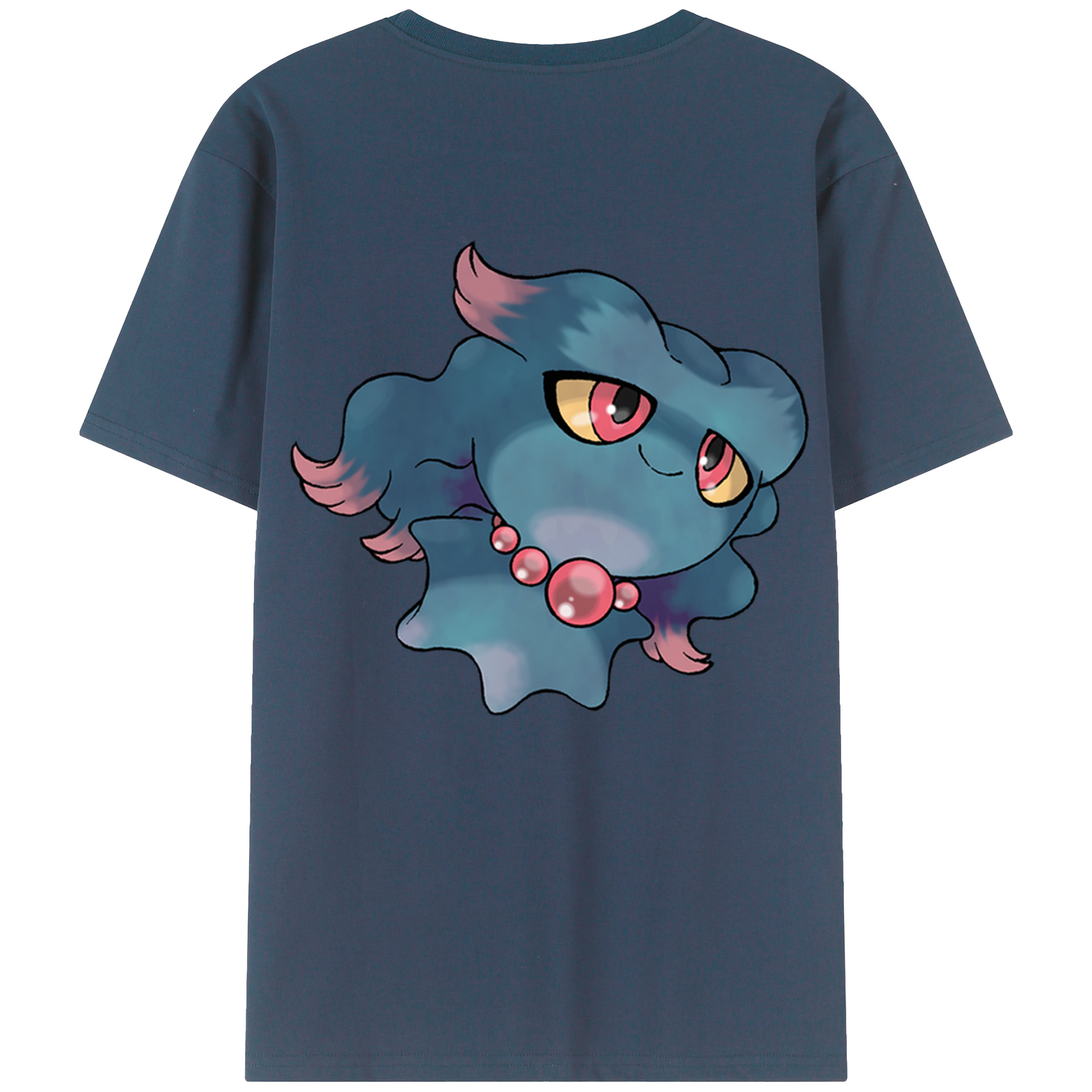 （画像用） ポケットモンスター Pokémon 綿100％ メンズ半袖Tシャツ（バックプリント） 通気性