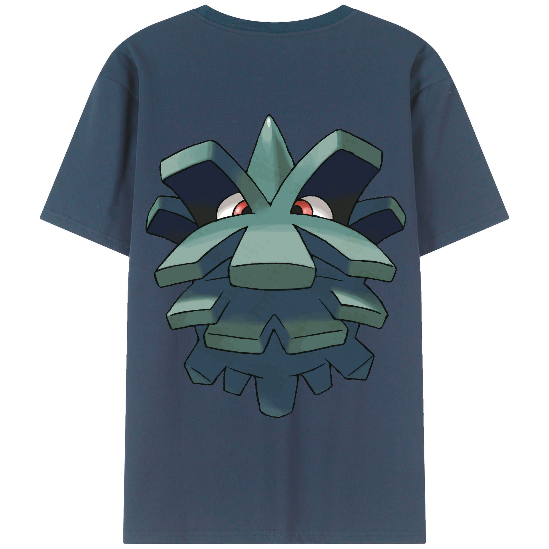 （画像用） ポケットモンスター Pokémon 綿100％ メンズ半袖Tシャツ（バックプリント） 通気性