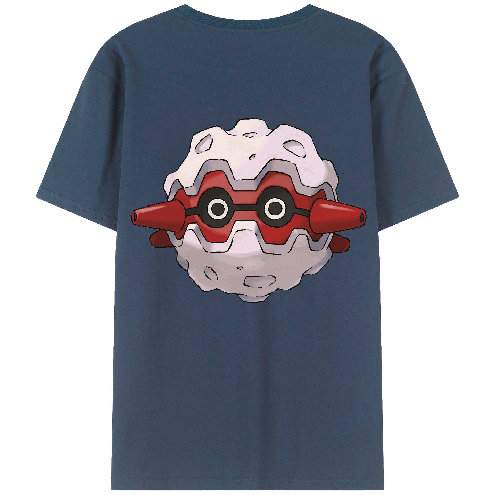 （画像用） ポケットモンスター Pokémon 綿100％ メンズ半袖Tシャツ（バックプリント） 通気性