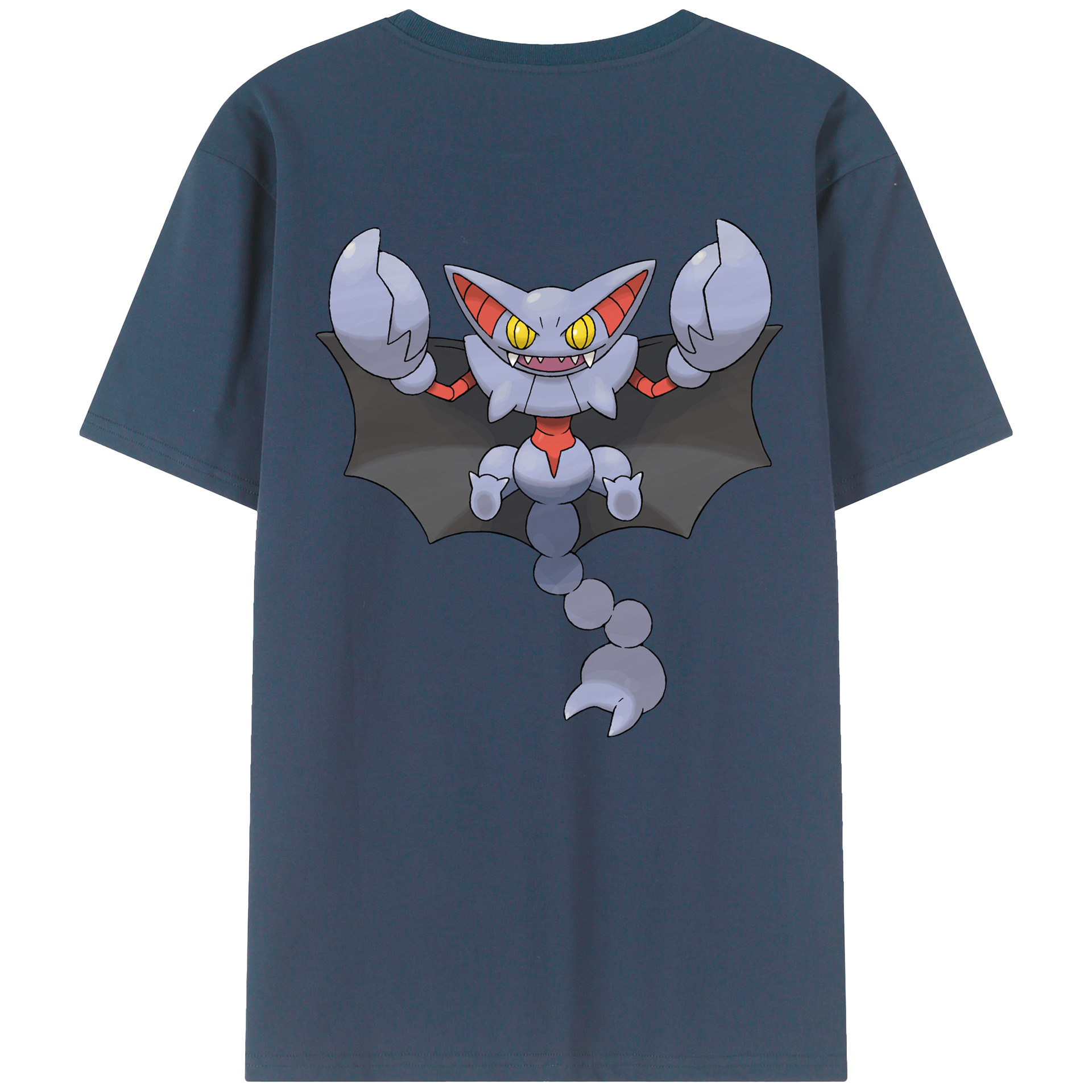 （画像用） ポケットモンスター Pokémon 綿100％ メンズ半袖Tシャツ（バックプリント） 通気性