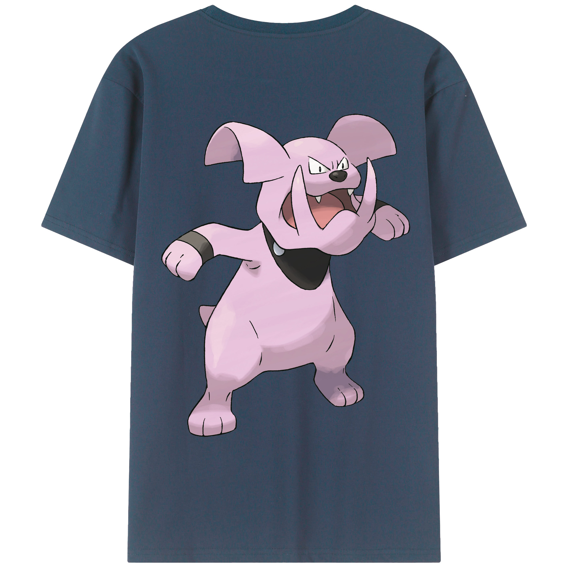 （画像用） ポケットモンスター Pokémon 綿100％ メンズ半袖Tシャツ（バックプリント） 通気性