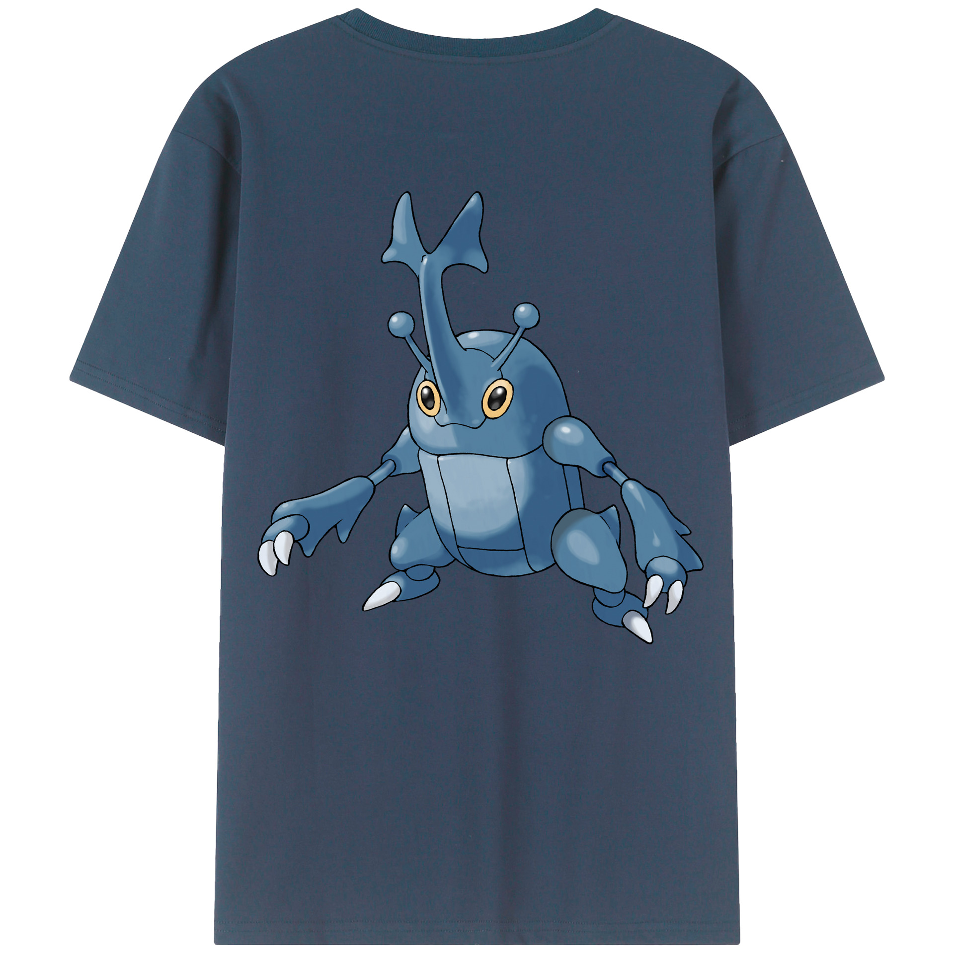 （画像用） ポケットモンスター Pokémon 綿100％ メンズ半袖Tシャツ（バックプリント） 通気性