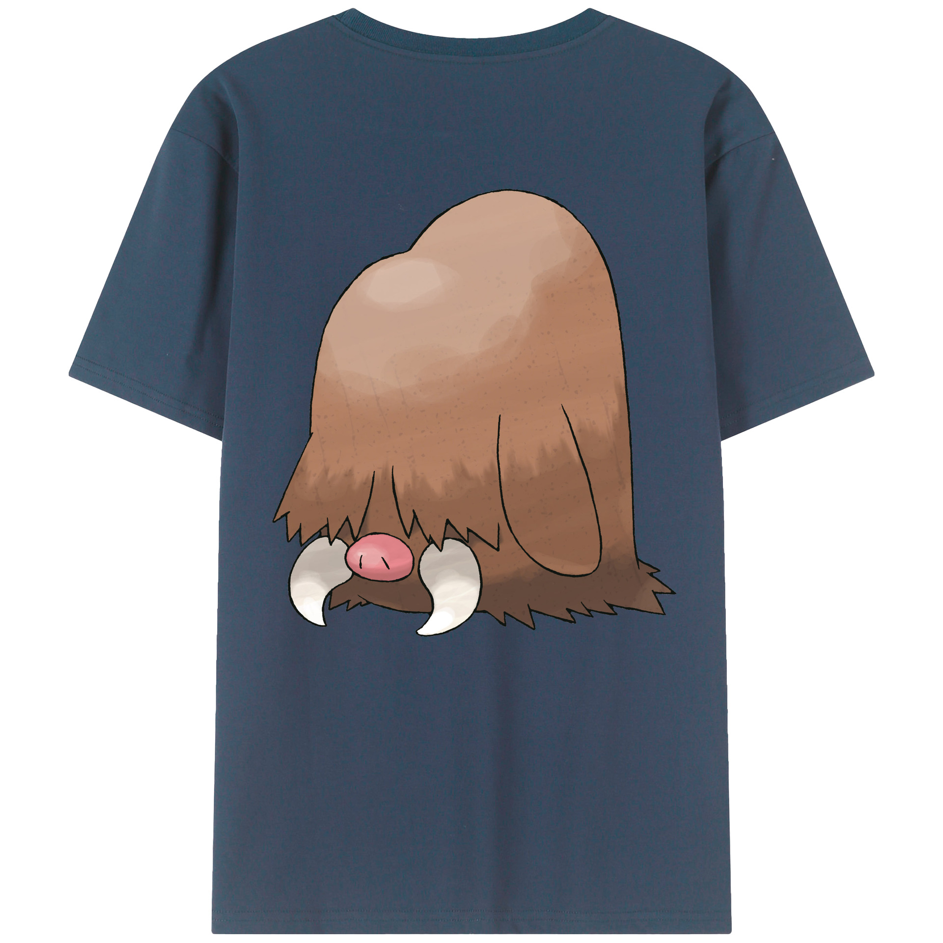（画像用） ポケットモンスター Pokémon 綿100％ メンズ半袖Tシャツ（バックプリント） 通気性