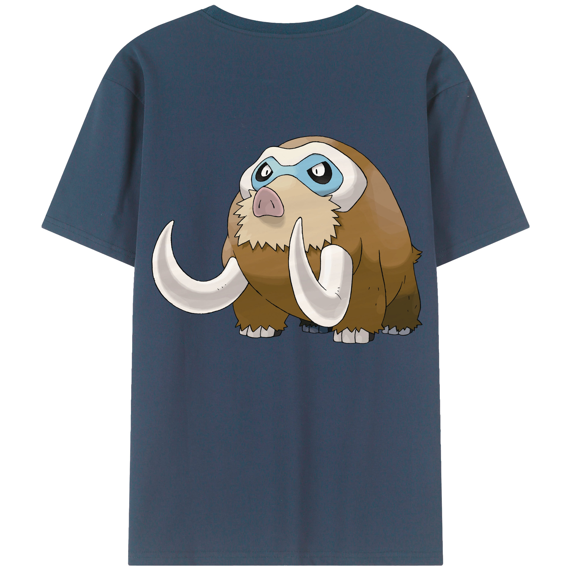 （画像用） ポケットモンスター Pokémon 綿100％ メンズ半袖Tシャツ（バックプリント） 通気性