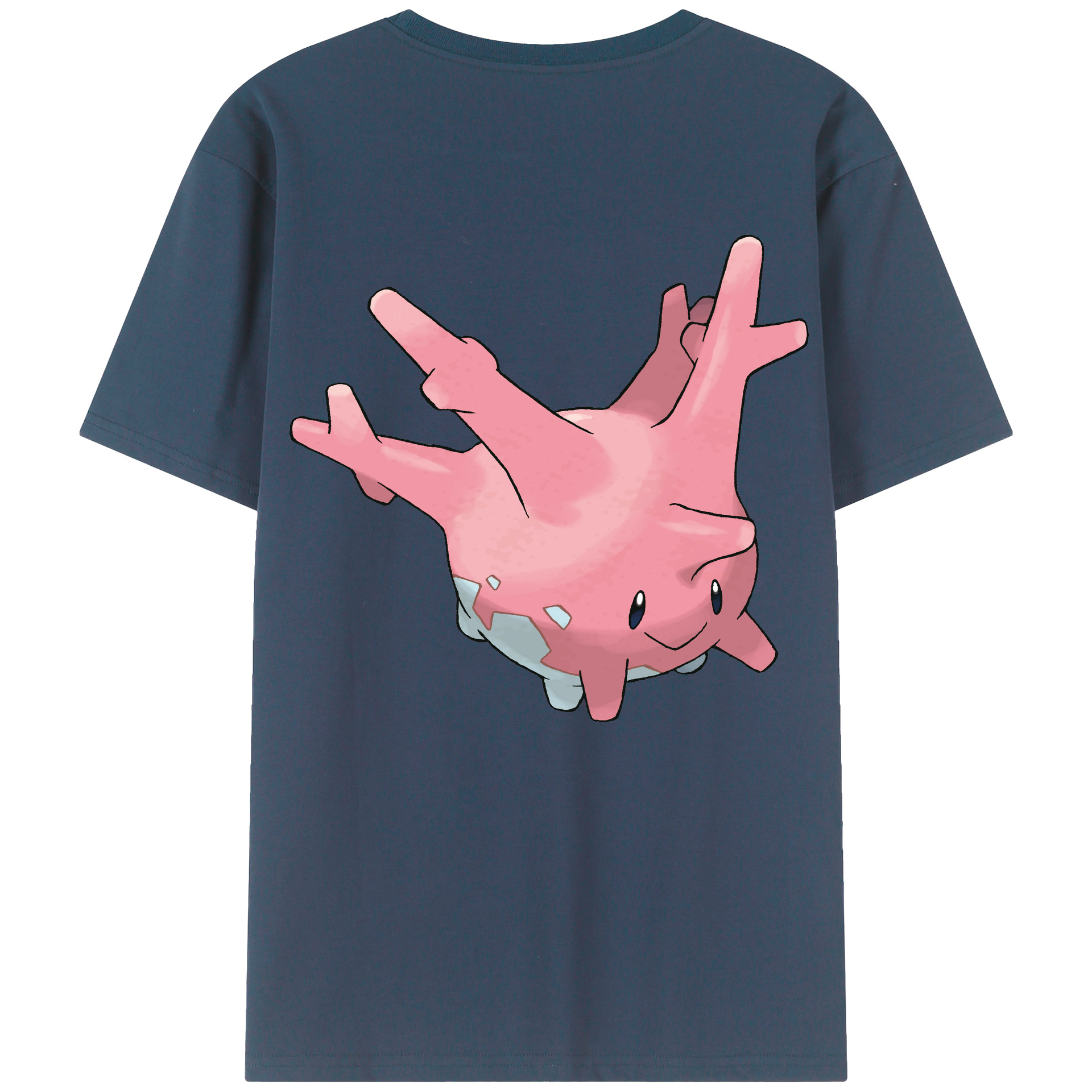 （画像用） ポケットモンスター Pokémon 綿100％ メンズ半袖Tシャツ（バックプリント） 通気性
