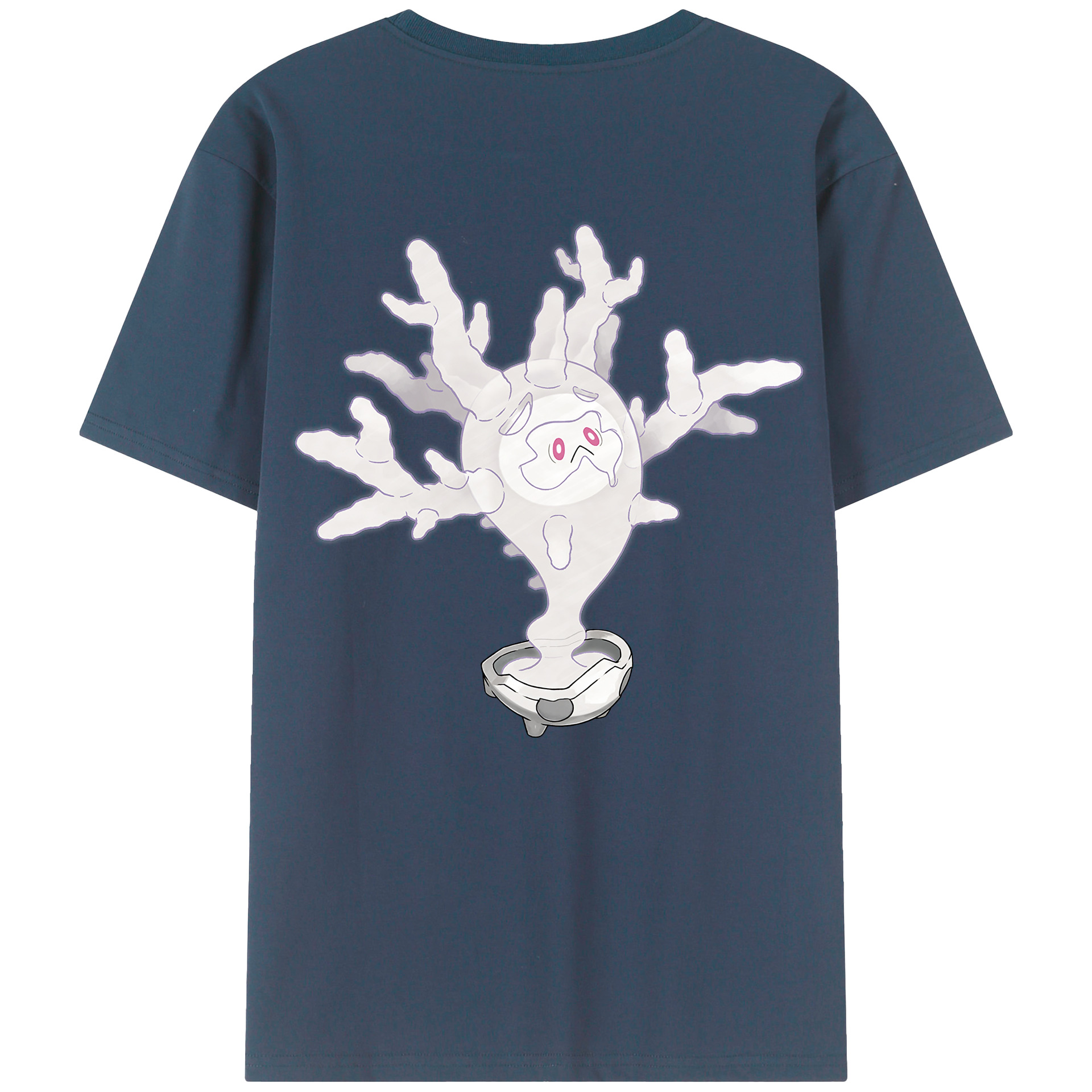 （画像用） ポケットモンスター Pokémon 綿100％ メンズ半袖Tシャツ（バックプリント） 通気性