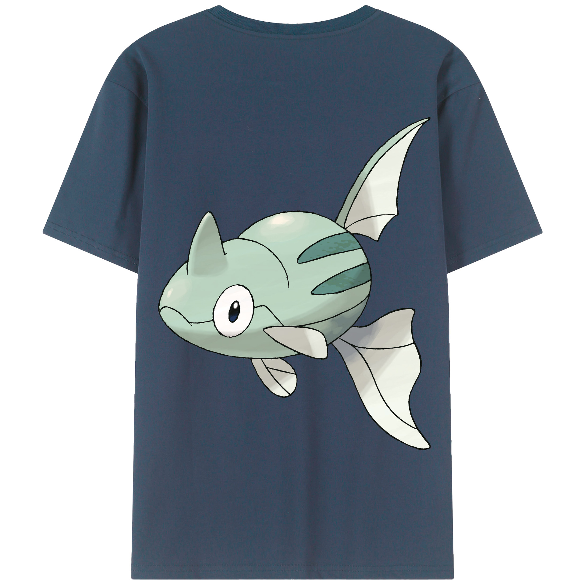 （画像用） ポケットモンスター Pokémon 綿100％ メンズ半袖Tシャツ（バックプリント） 通気性