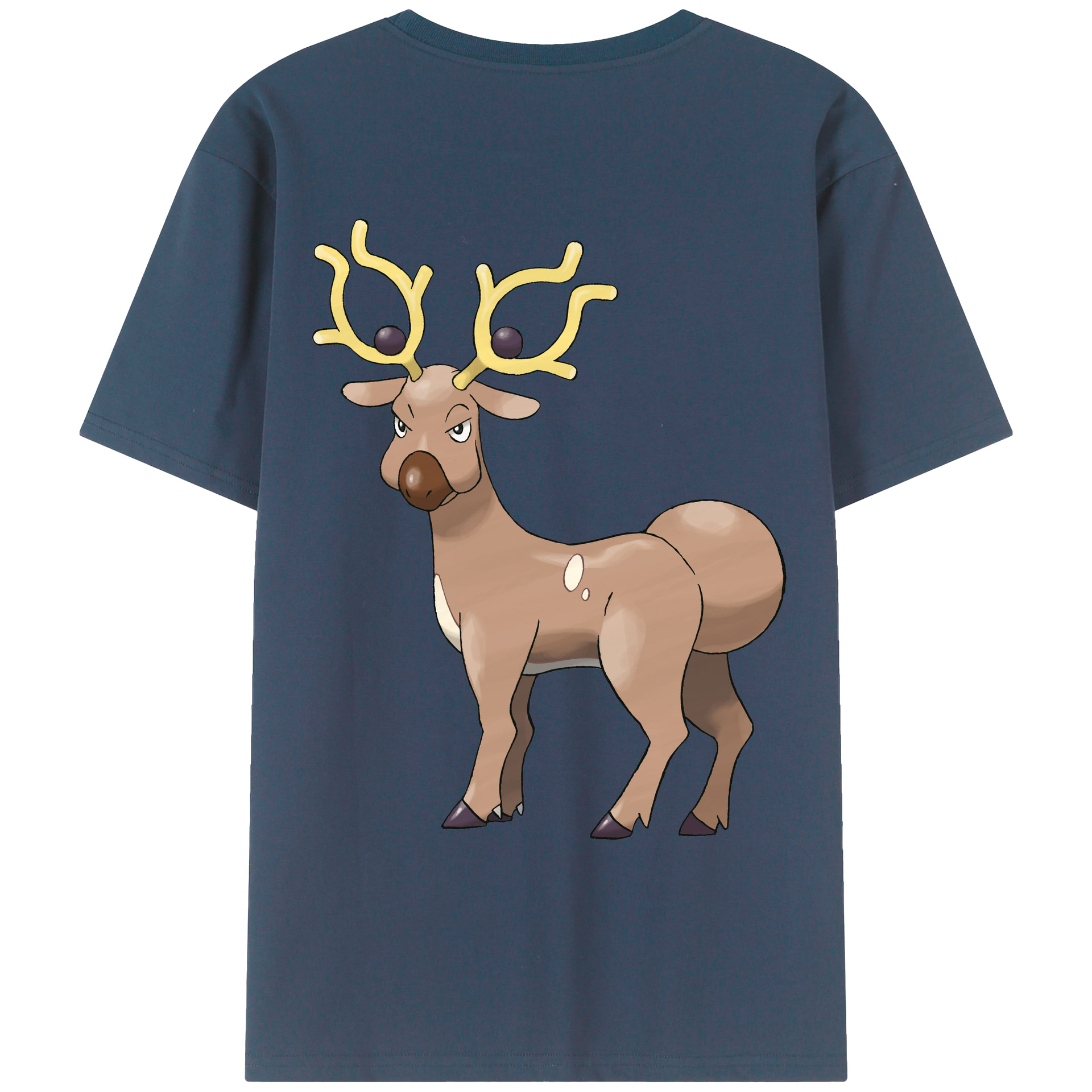 （画像用） ポケットモンスター Pokémon 綿100％ メンズ半袖Tシャツ（バックプリント） 通気性