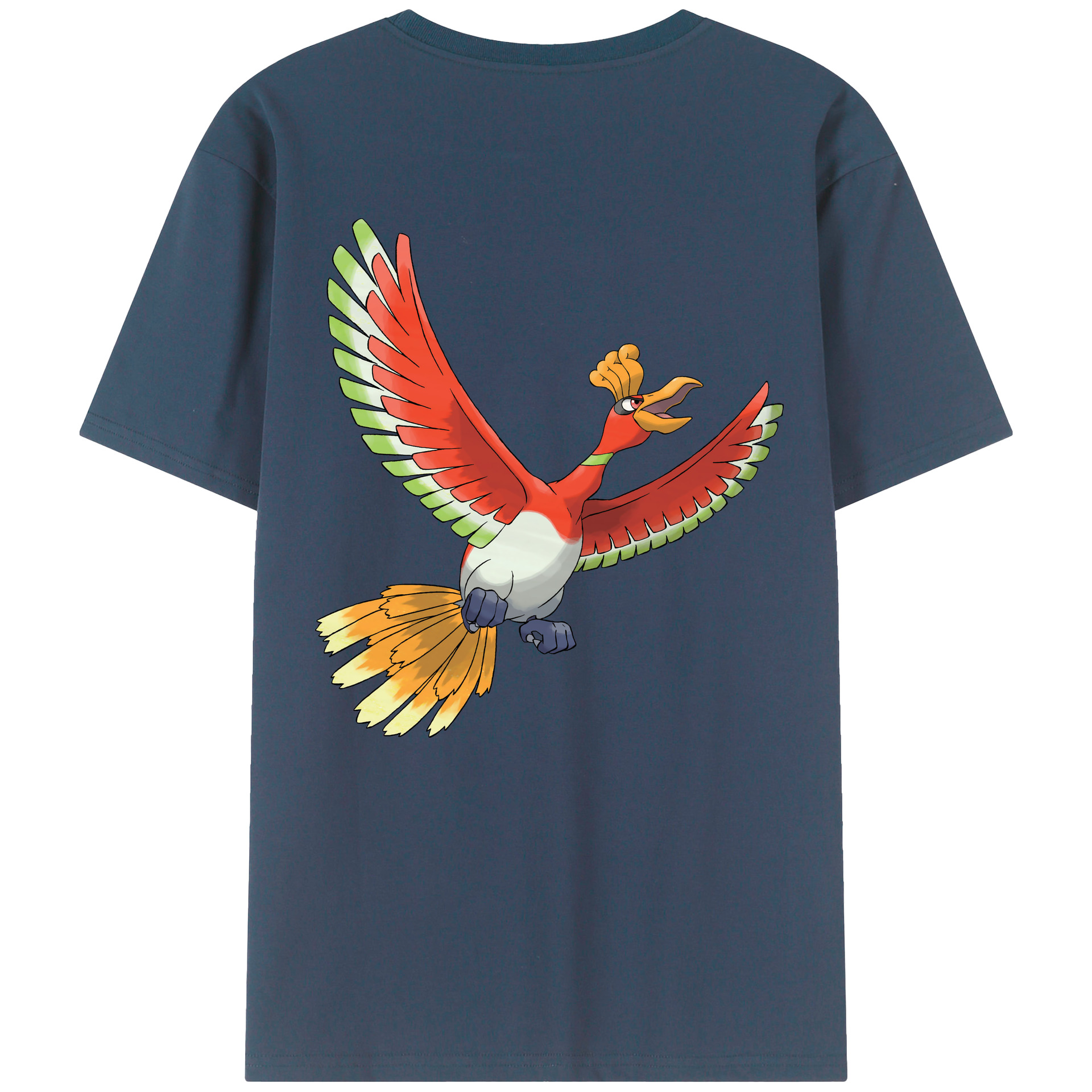 （画像用） ポケットモンスター Pokémon 綿100％ メンズ半袖Tシャツ（バックプリント） 通気性