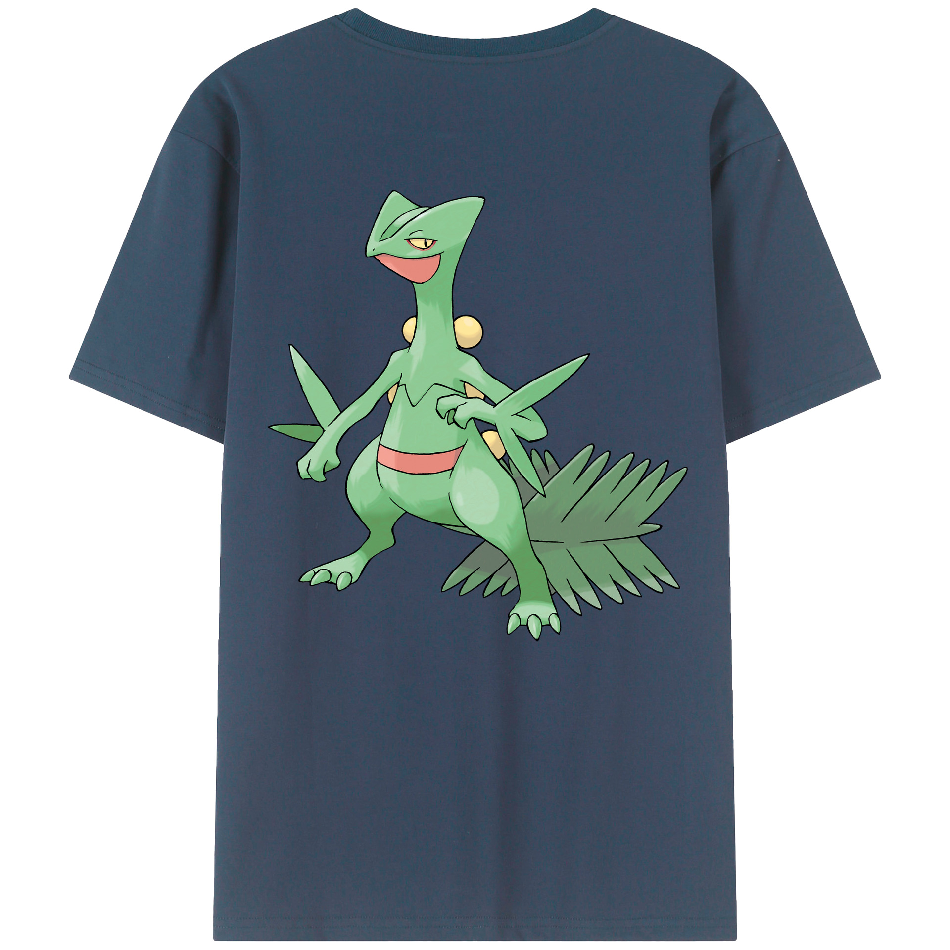 （画像用） ポケットモンスター Pokémon 綿100％ メンズ半袖Tシャツ（バックプリント） 通気性