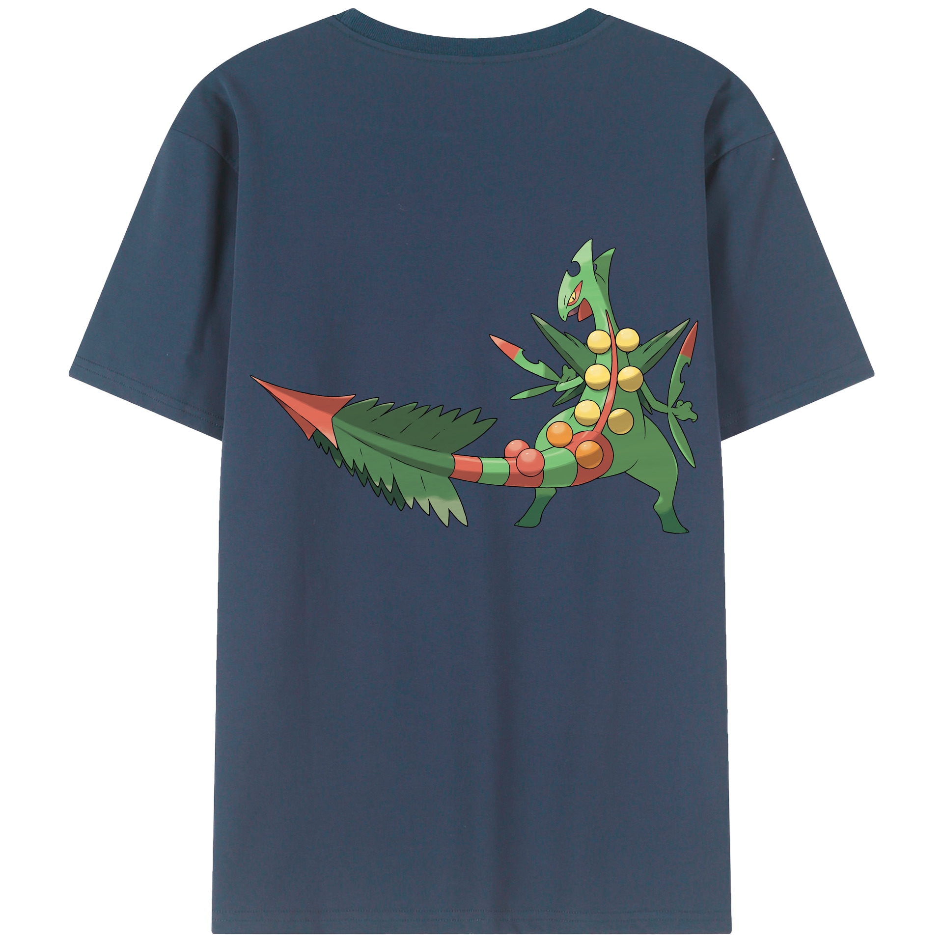 （画像用） ポケットモンスター Pokémon 綿100％ メンズ半袖Tシャツ（バックプリント） 通気性